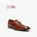 Duchini Men's Monogram Embossed Leather Slip-On Loafers-Loafers-thumbnailMobile-0