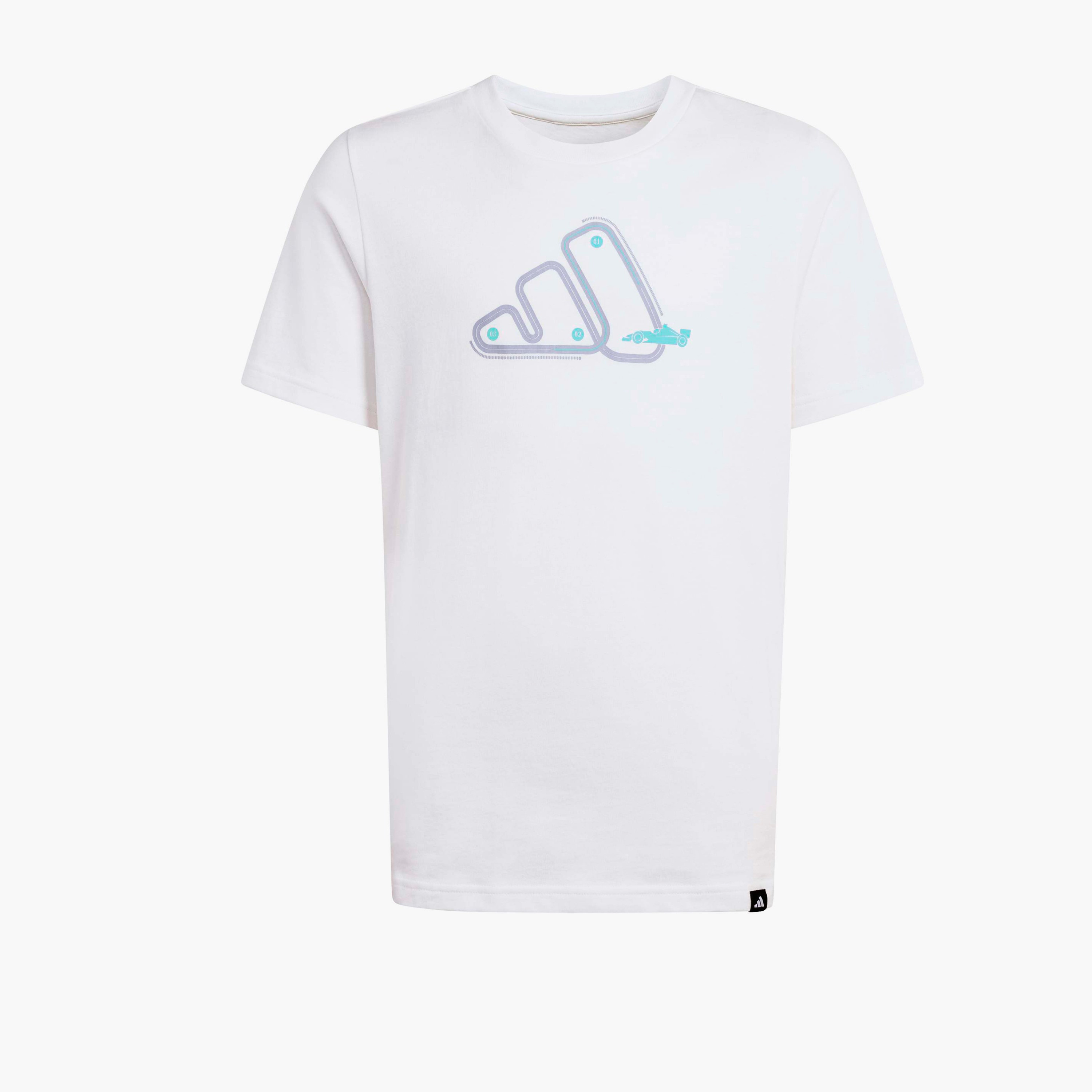 adidas Crew Neck Short Sleeves T-shirt with Logo Print-boys-clothing-sportswear-tops-image-2
