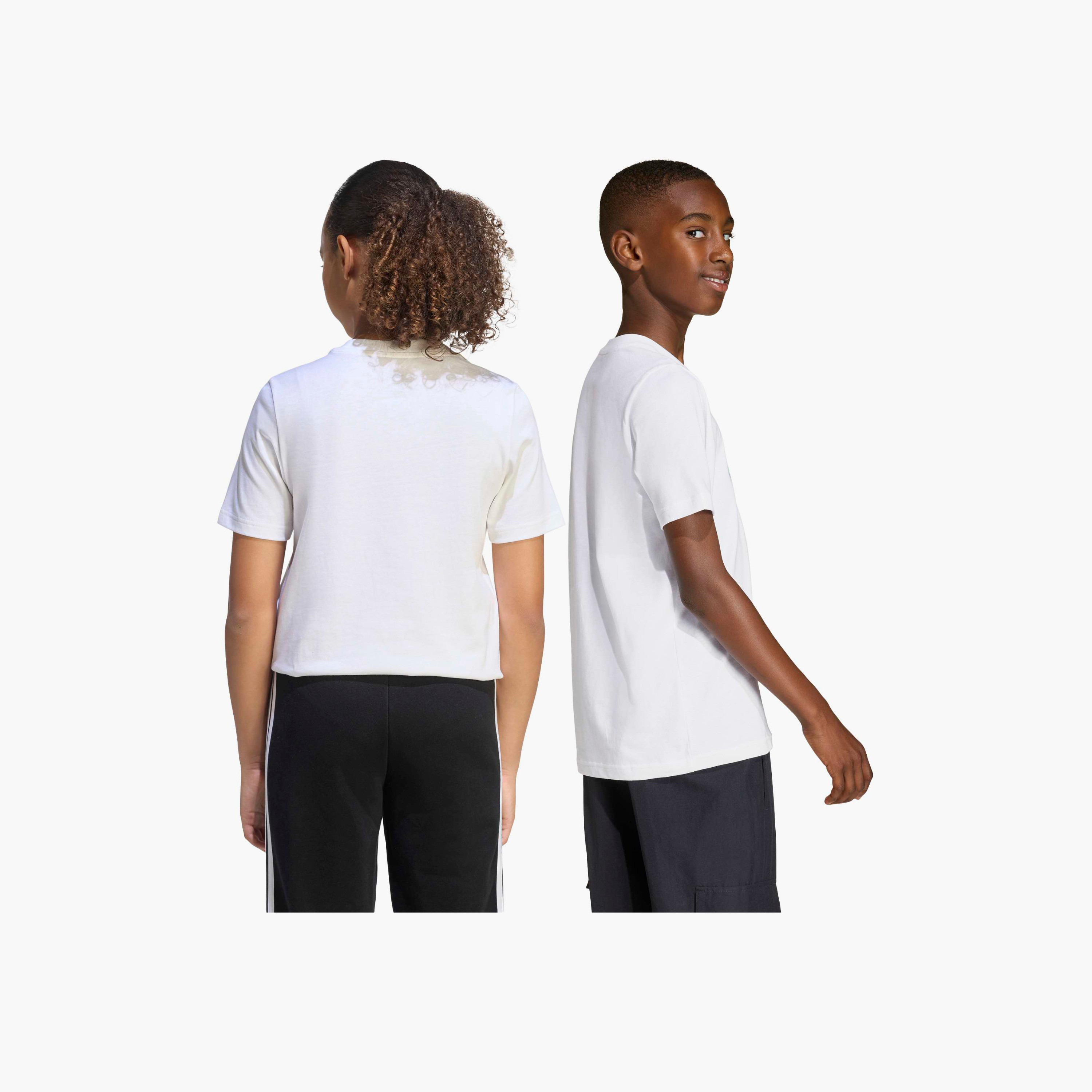 adidas Crew Neck Short Sleeves T-shirt with Logo Print-boys-clothing-sportswear-tops-image-7