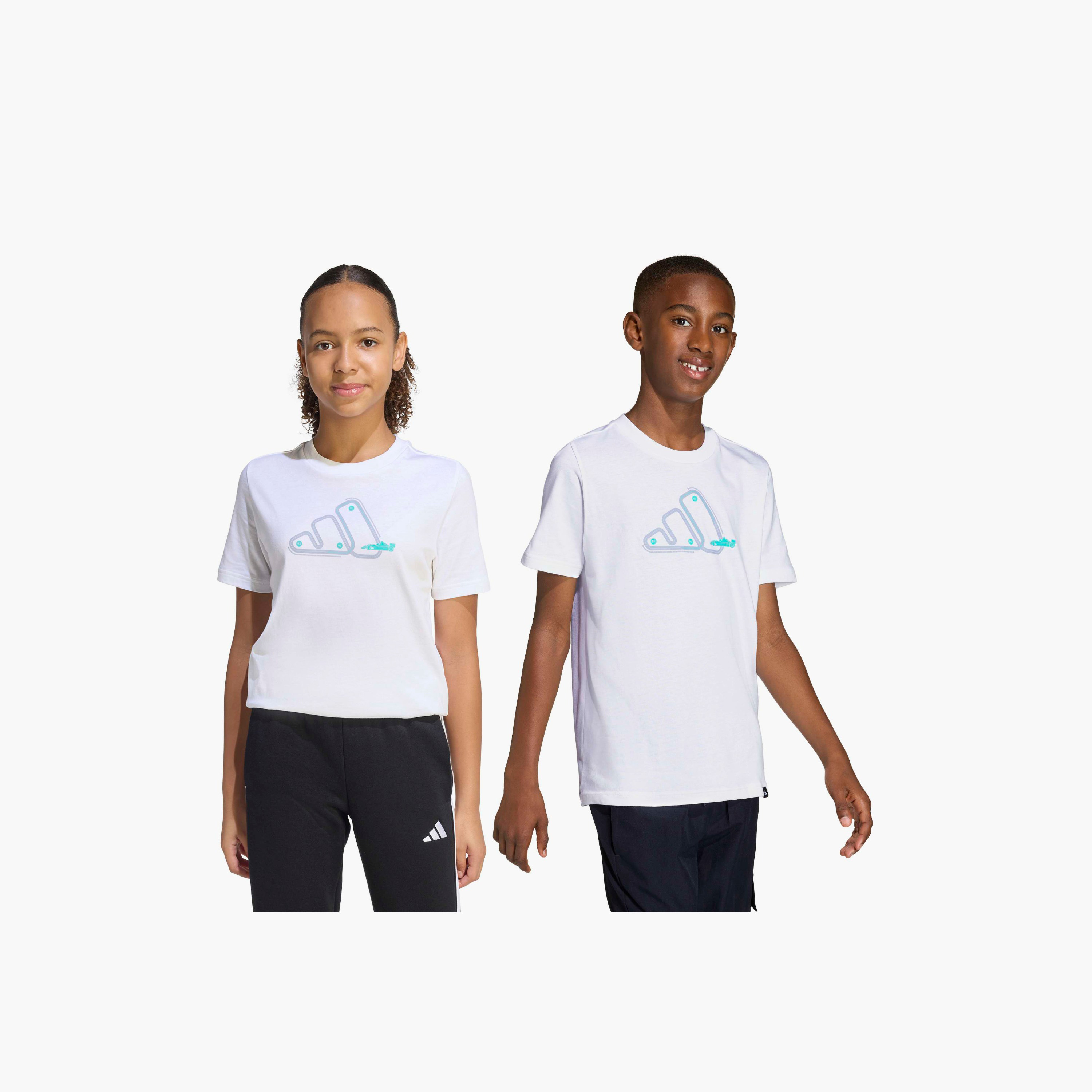 adidas Crew Neck Short Sleeves T-shirt with Logo Print-boys-clothing-sportswear-tops-image-8