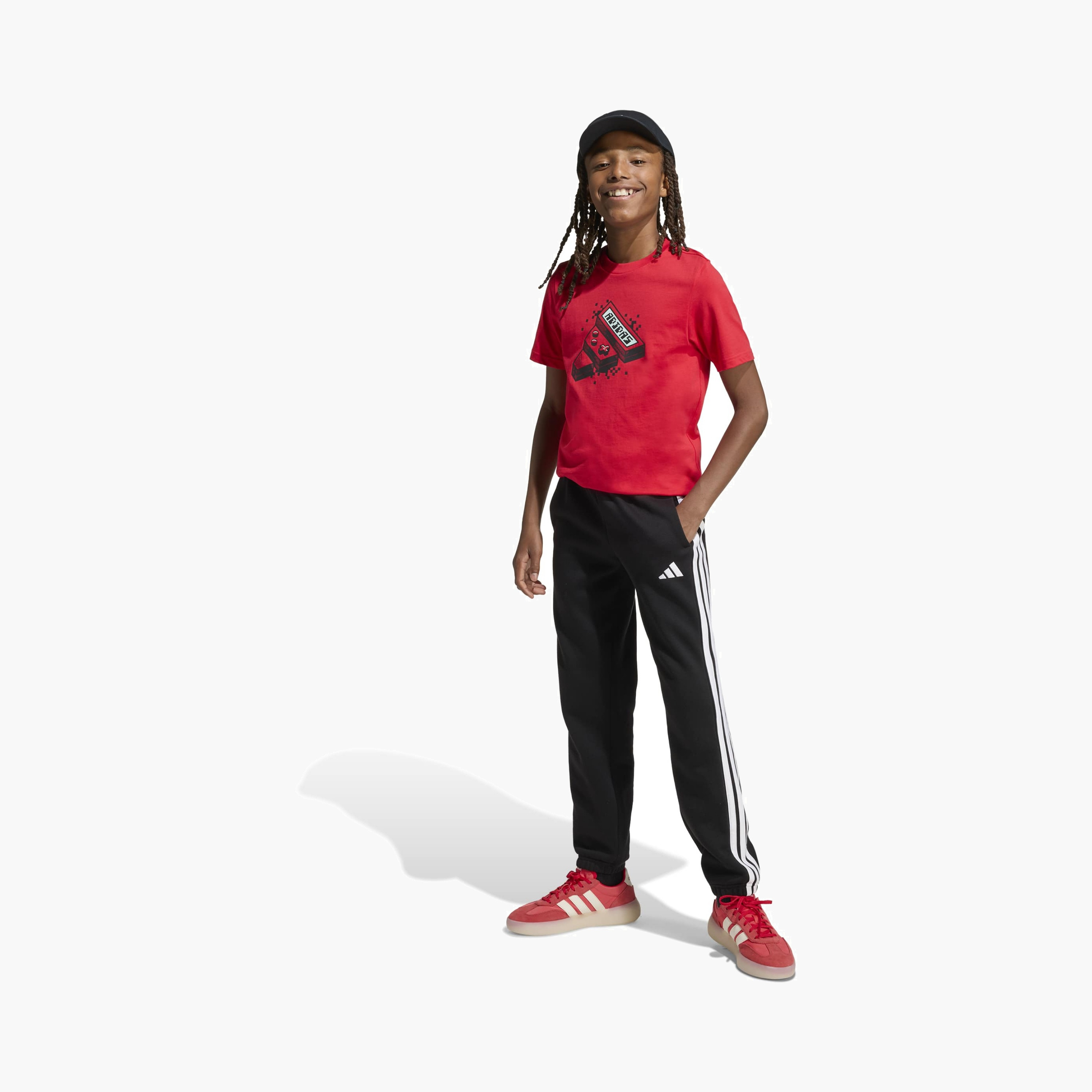 adidas Crew Neck Short Sleeves T-shirt with Game Print-boys-clothing-sportswear-tops-image-4
