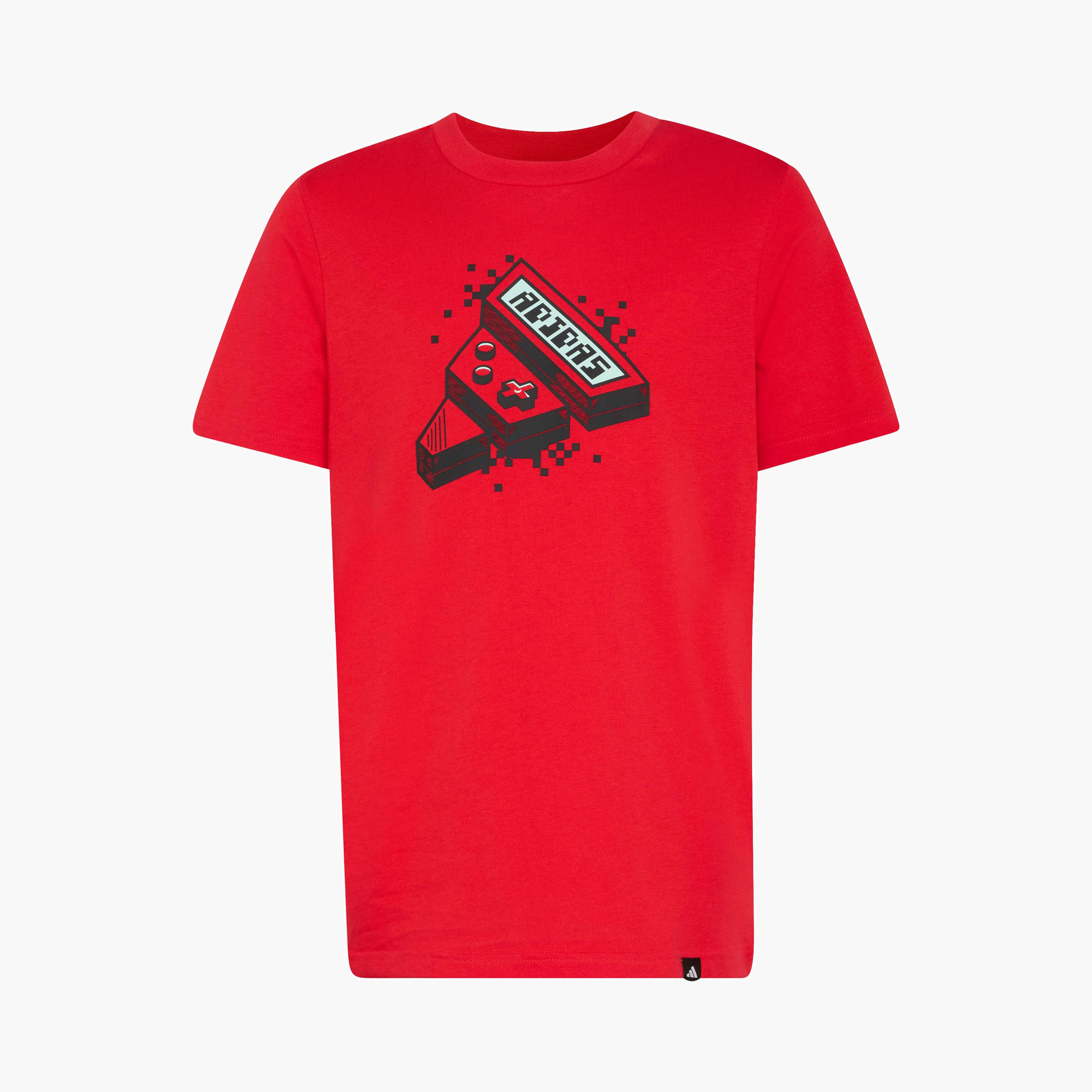 adidas Crew Neck Short Sleeves T-shirt with Game Print-boys-clothing-sportswear-tops-image-5
