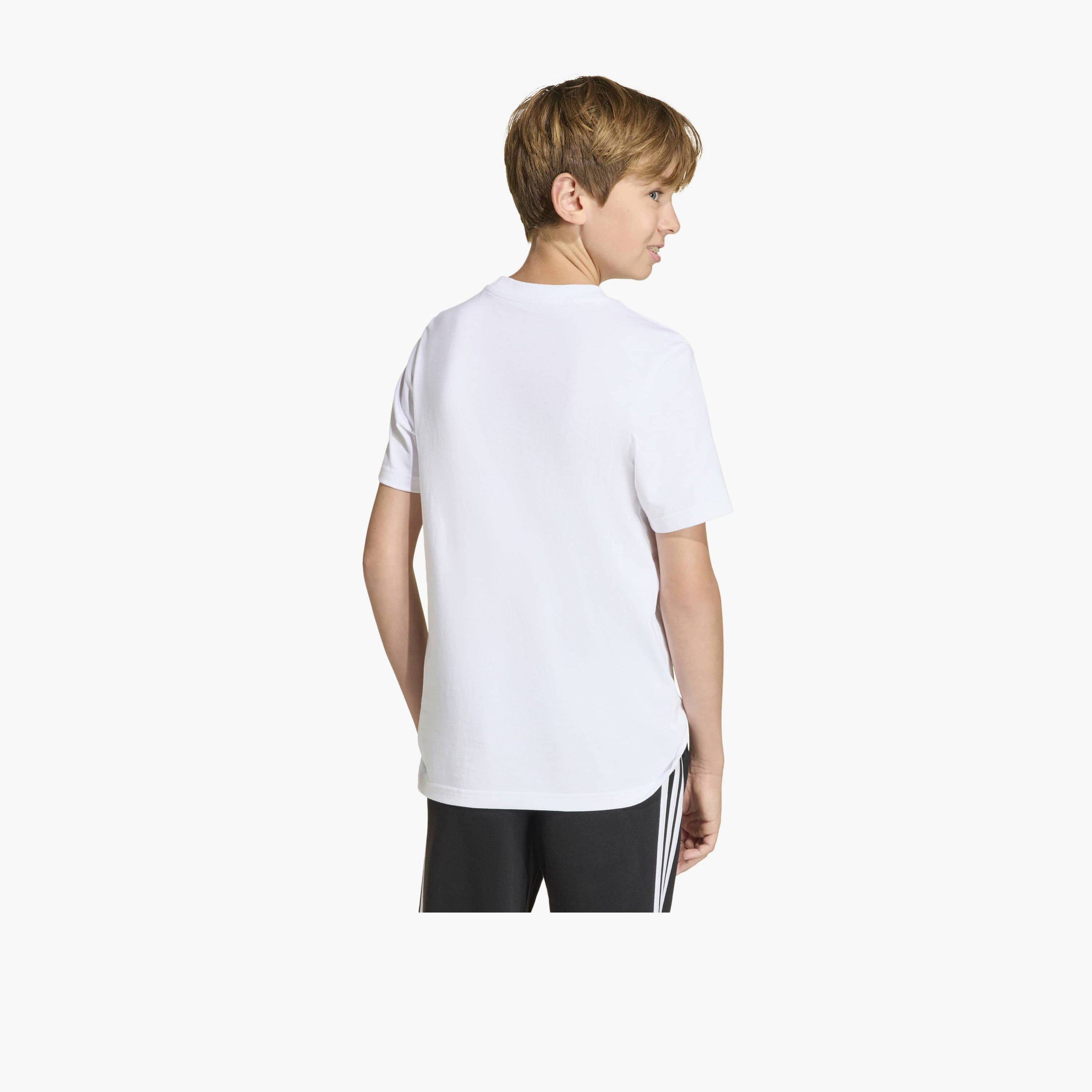 adidas Crew Neck Short Sleeves T-shirt with Game Print-boys-clothing-sportswear-tops-image-3