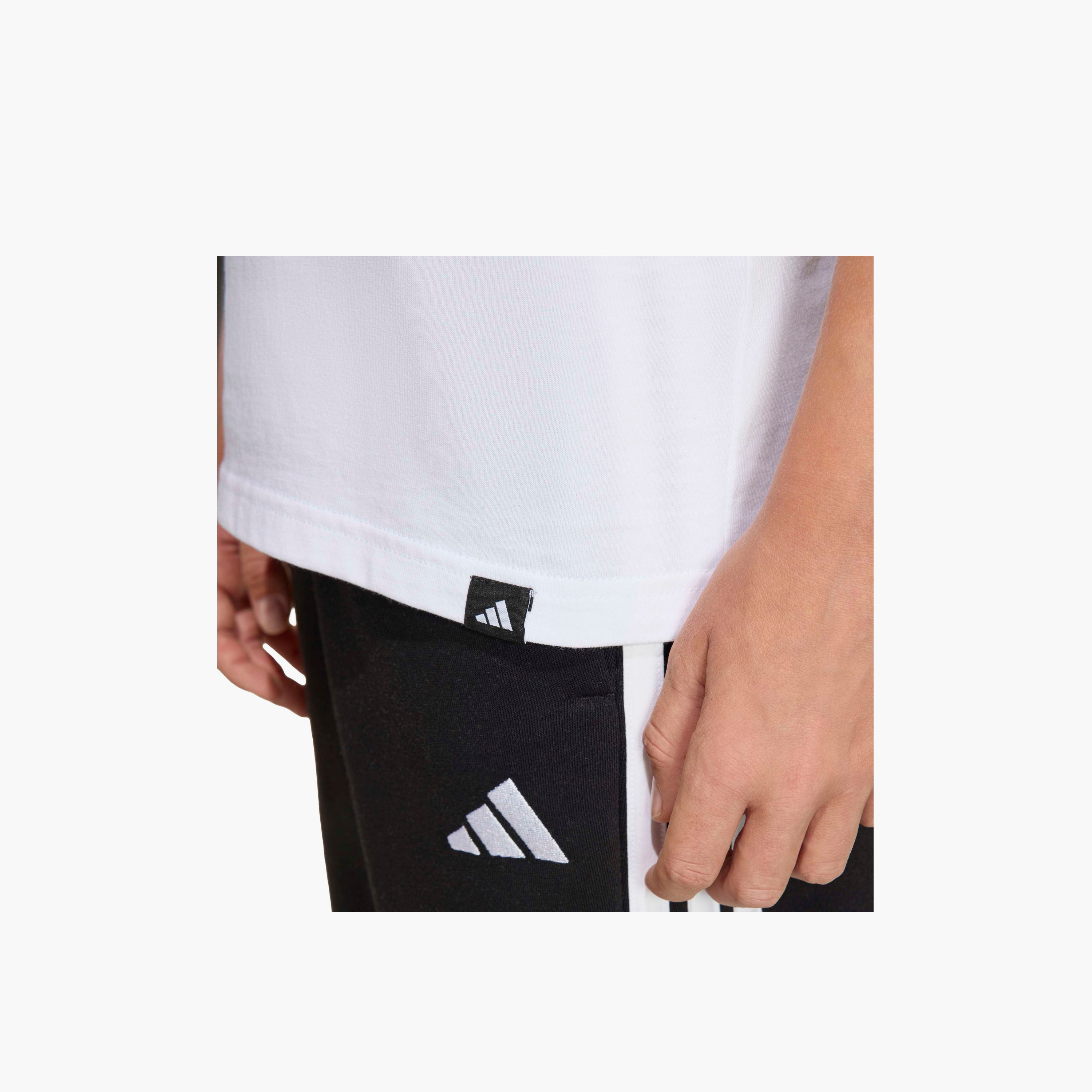 adidas Crew Neck Short Sleeves T-shirt with Game Print-boys-clothing-sportswear-tops-image-6