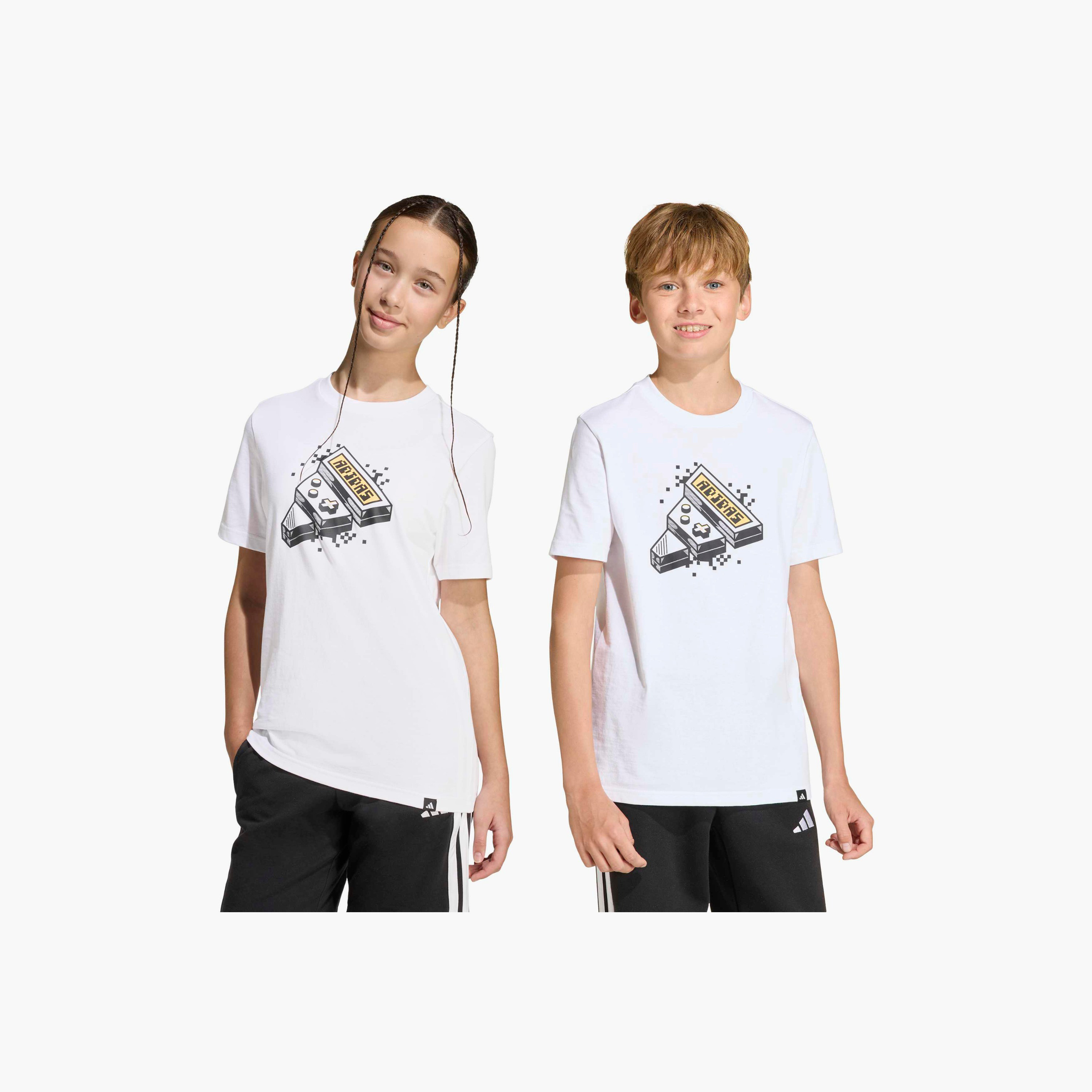 adidas Crew Neck Short Sleeves T-shirt with Game Print-boys-clothing-sportswear-tops-image-8