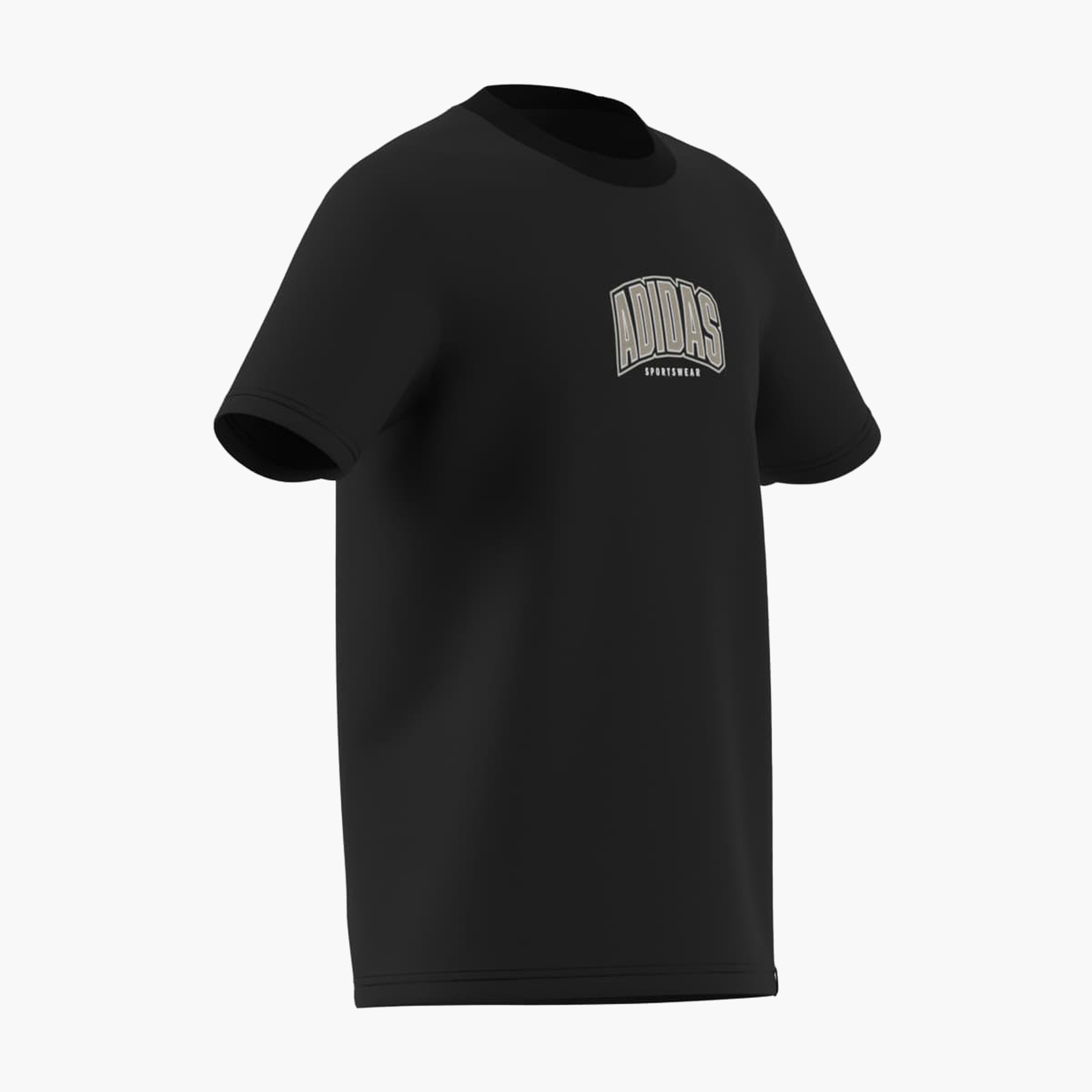 adidas Crew Neck Short Sleeve T-shirt with Logo Print-boys-clothing-sportswear-tops-image-8