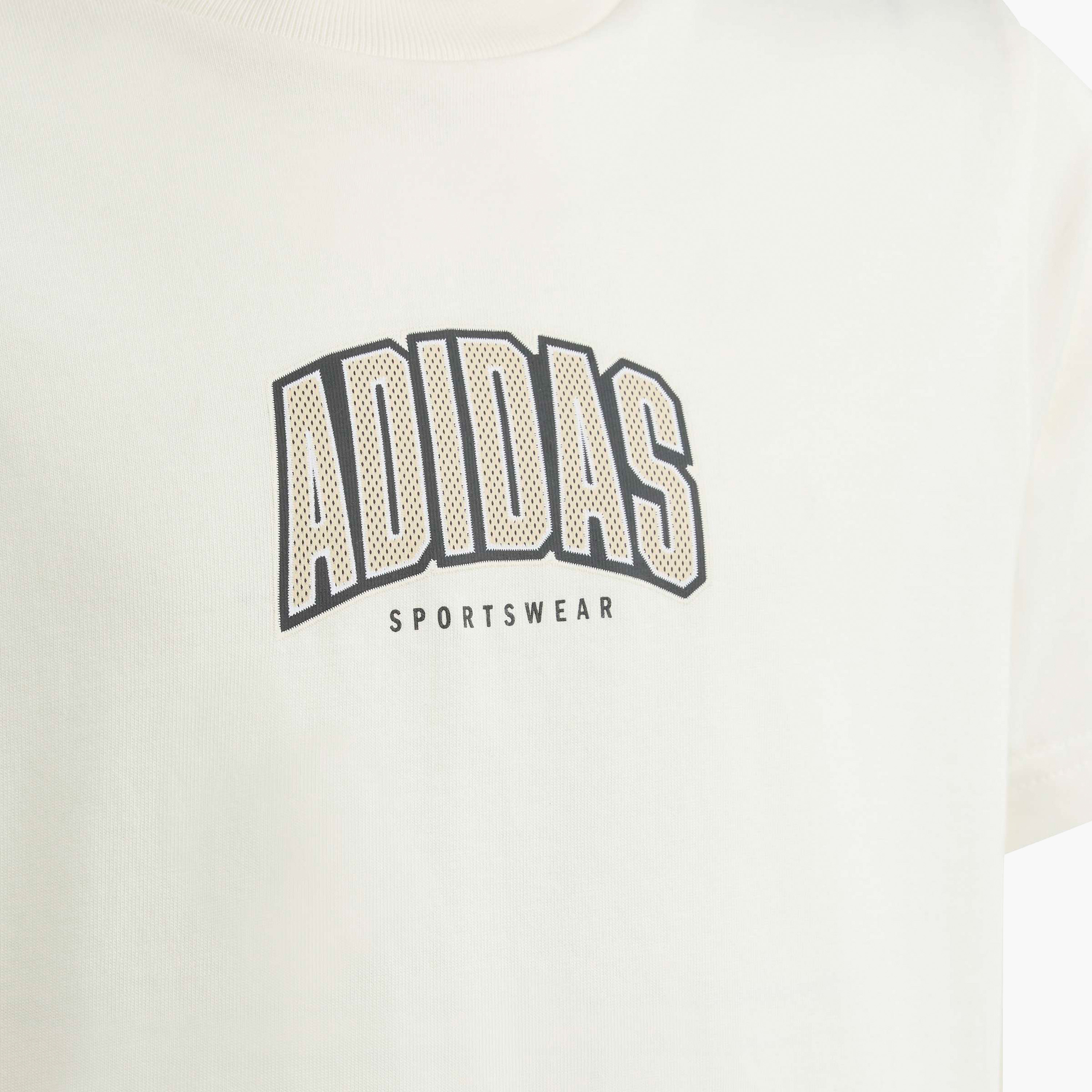 adidas Crew Neck Short Sleeve T-shirt with Logo Print-boys-clothing-sportswear-tops-image-3