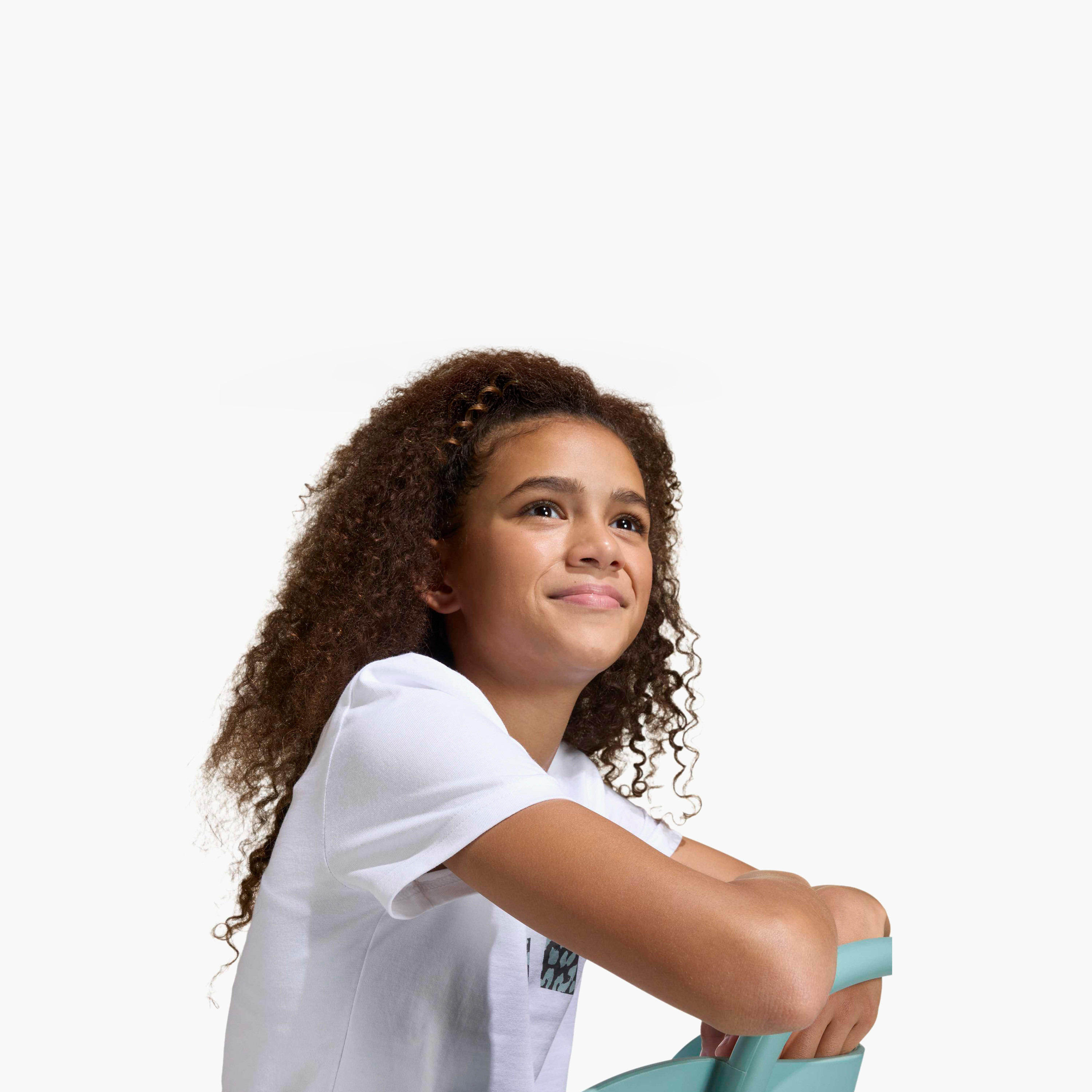 adidas Round Neck Short Sleeve T-shirt with Logo Print-girls-clothing-tshirts-image-6
