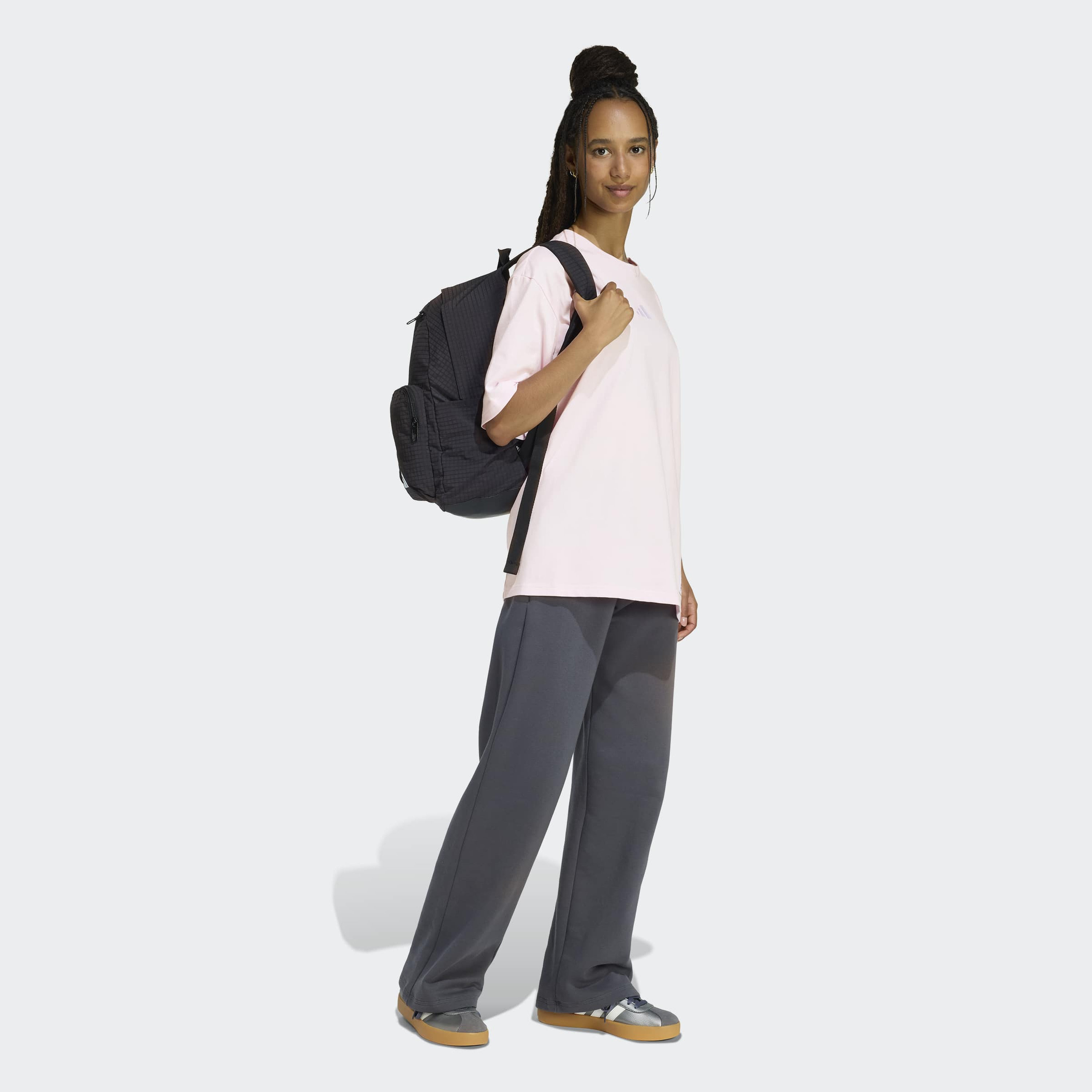 adidas Women Mini Embroidery Oversized Graphic Short Sleeve T-Shirt-women-clothing-tshirts-image-2