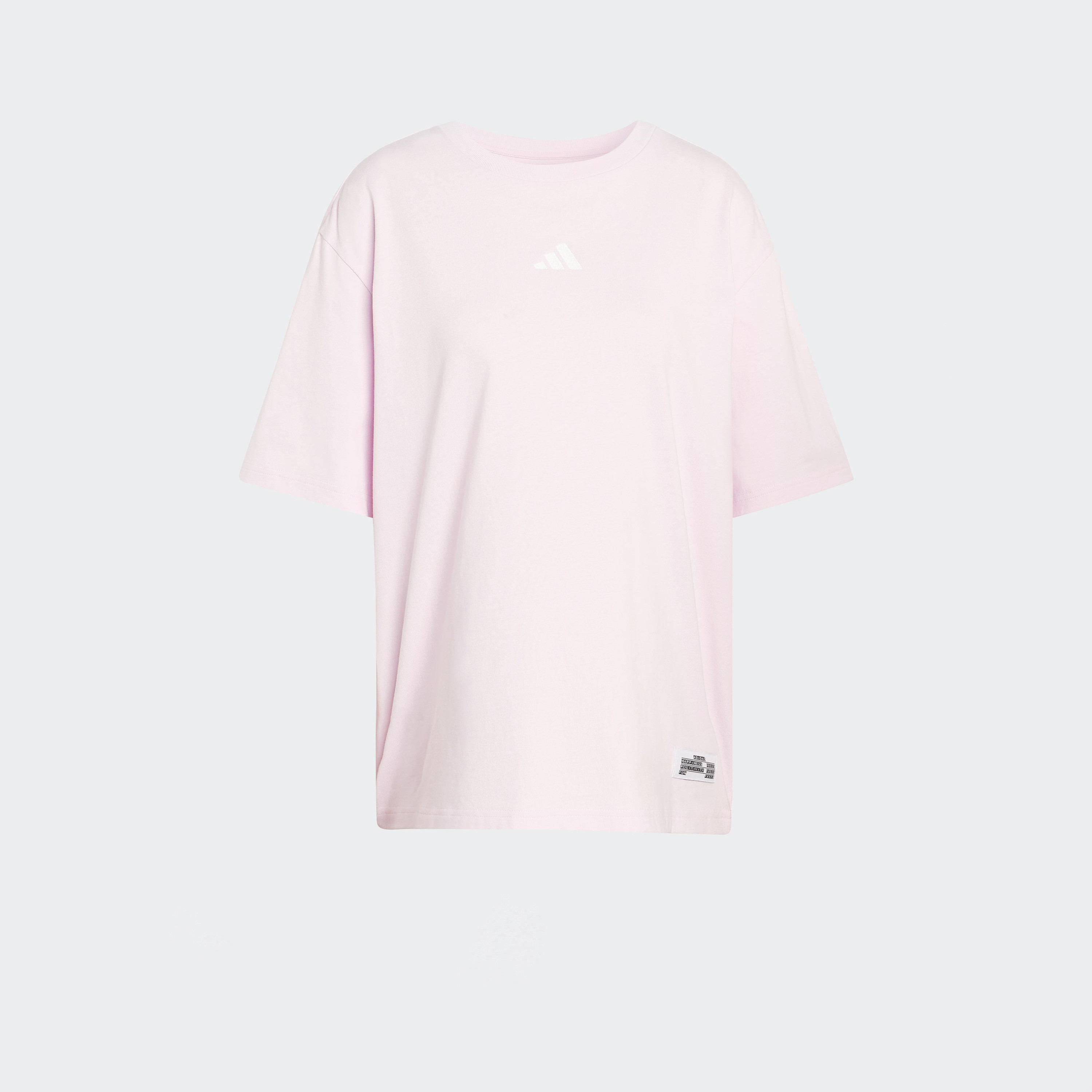 اديداس - تيشيرت نسائي قصير الأكمام برسومات كبيرة الحجم رسومات صغيرة-women-clothing-tshirts-image-6