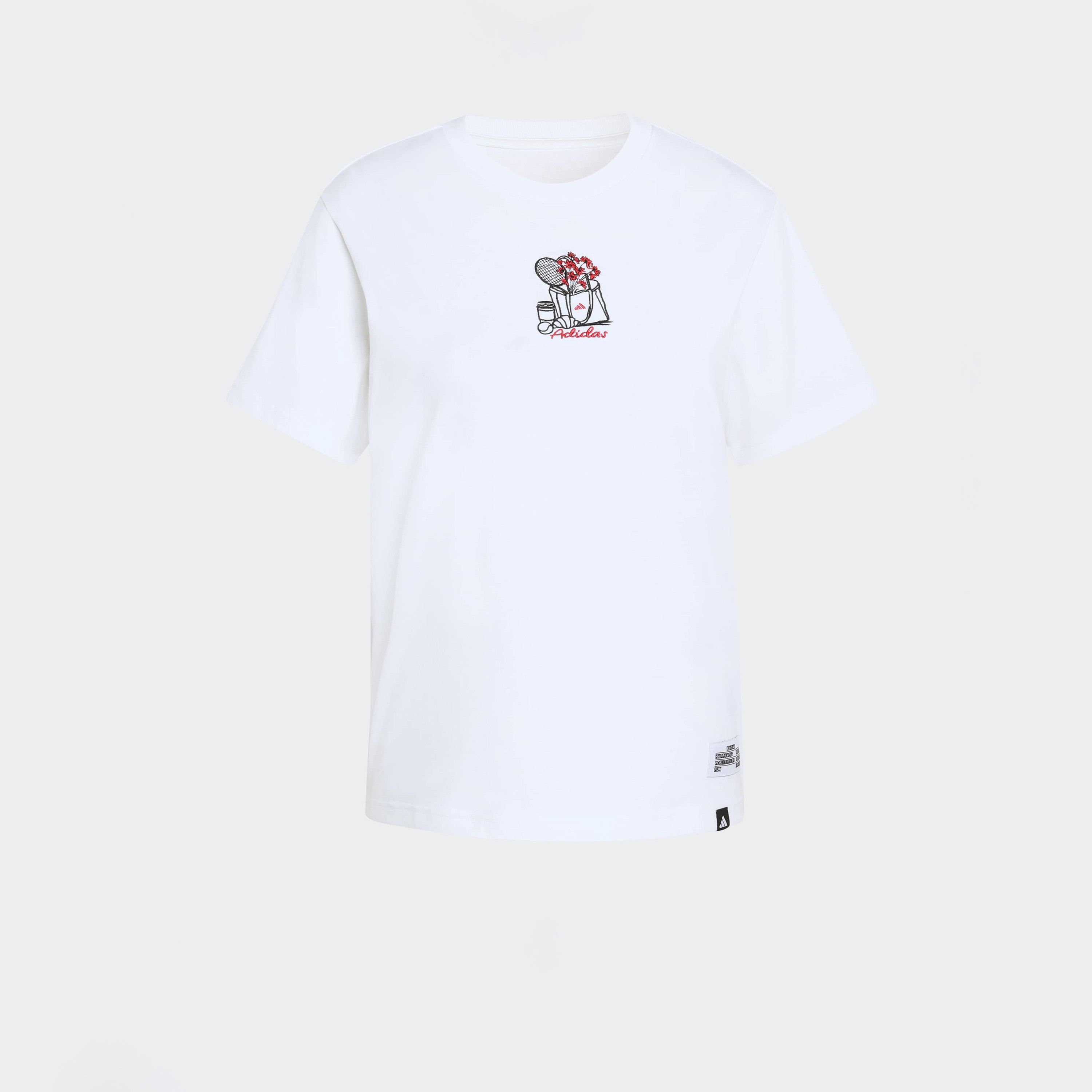 adidas Women Mini Embroidery Graphic Short Sleeve T-Shirt-women-clothing-tshirts-image-6