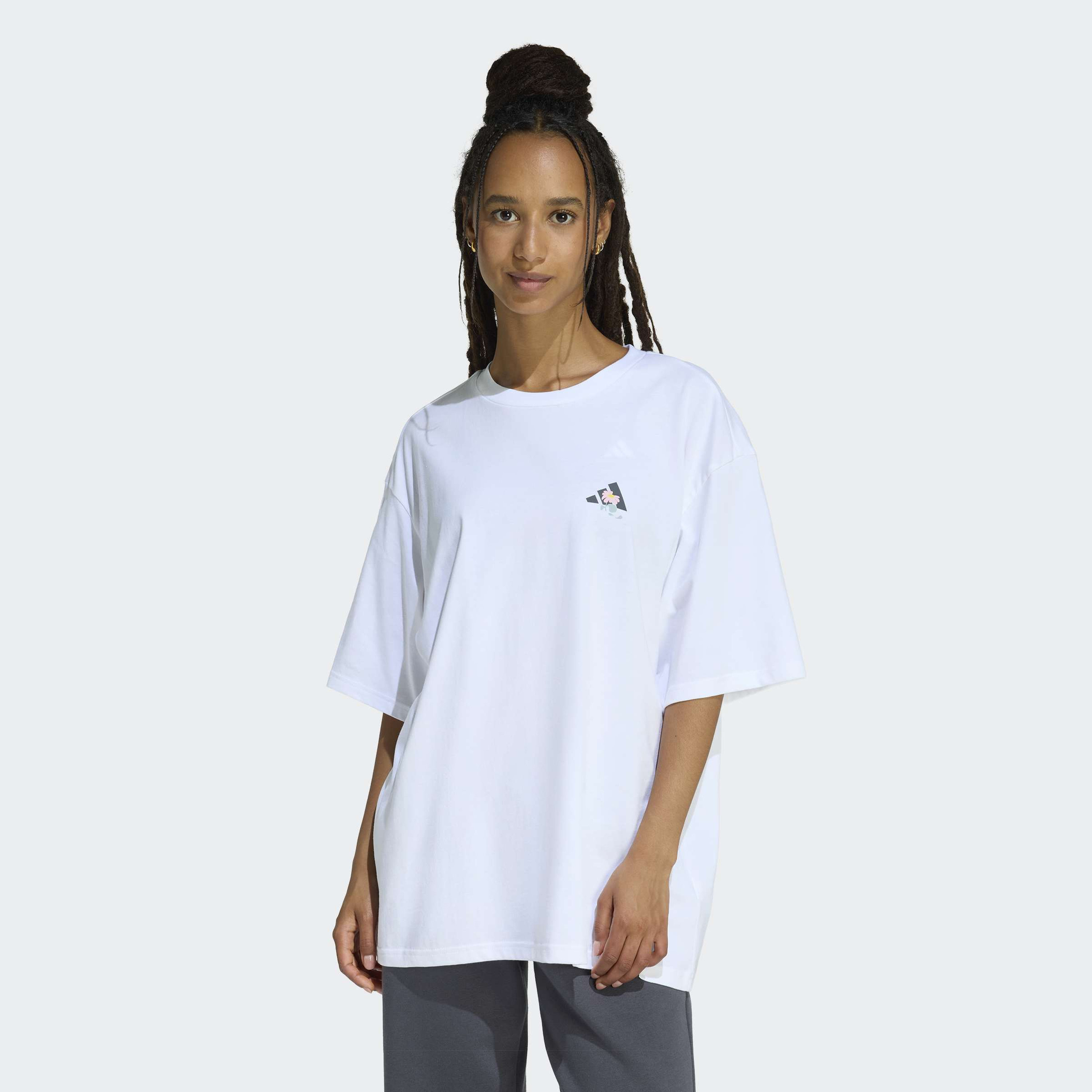 adidas Women Soft Side Oversized Graphic Short Sleeve T-Shirt-women-clothing-tshirts-image-1