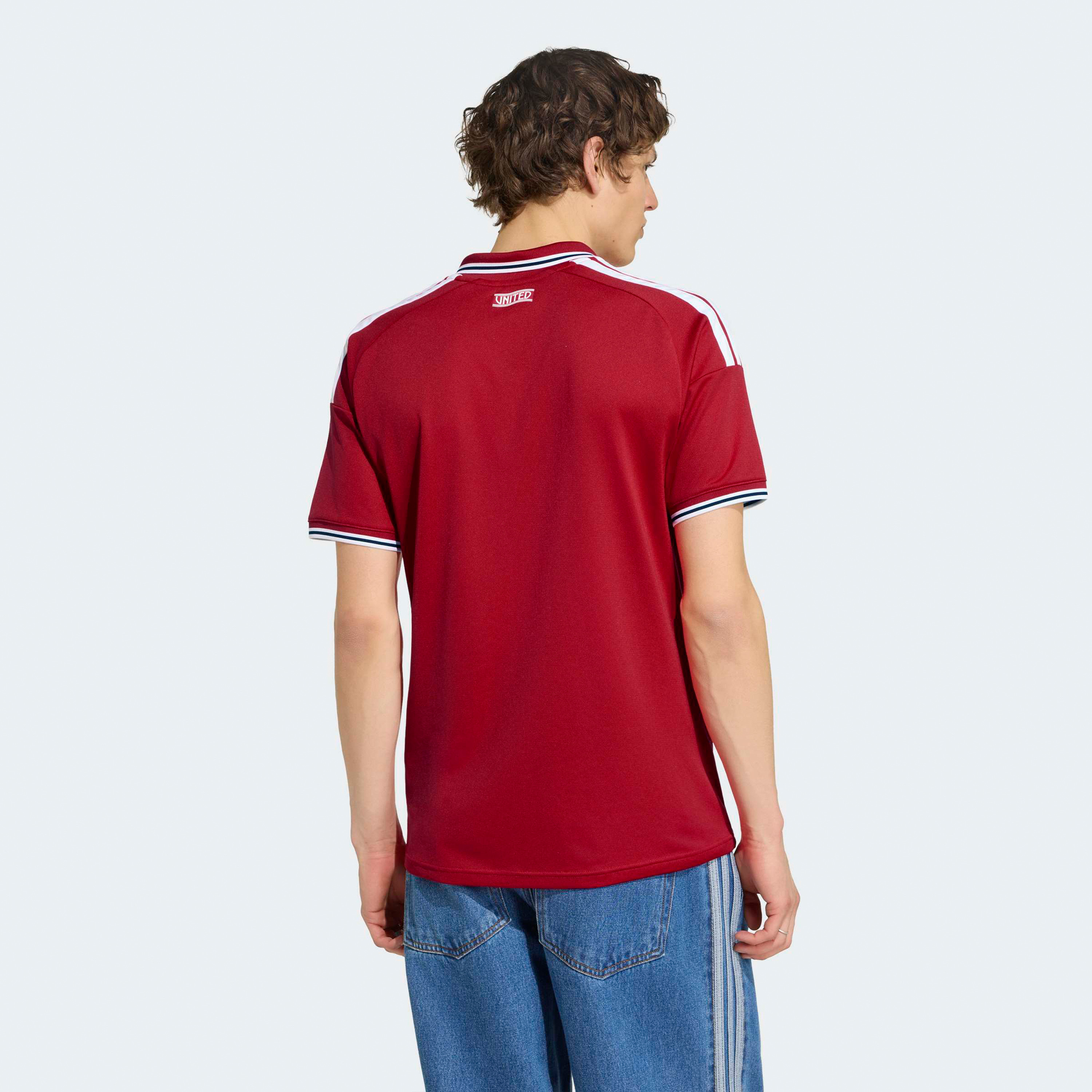 adidas Men Manchester United 25/26 Home Short Sleeve Jersey-men-clothing-sportswearandactivewear-tshirtsandpolos-image-3