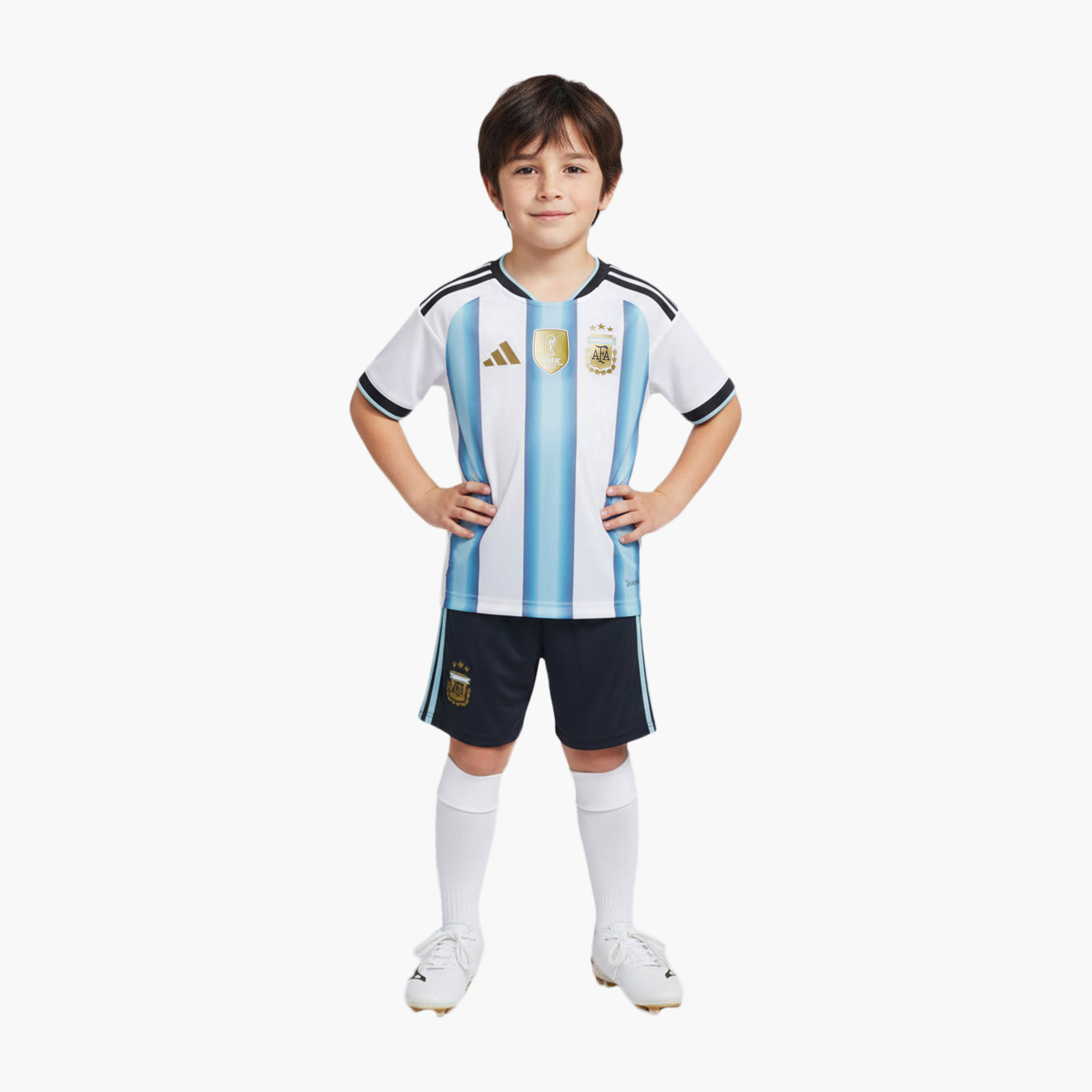 اديداس - تيشيرت صغير ميني كيت المنتخب الارجنتيني 26 للأطفال-sports-gear-football-clothing-sets-image-1