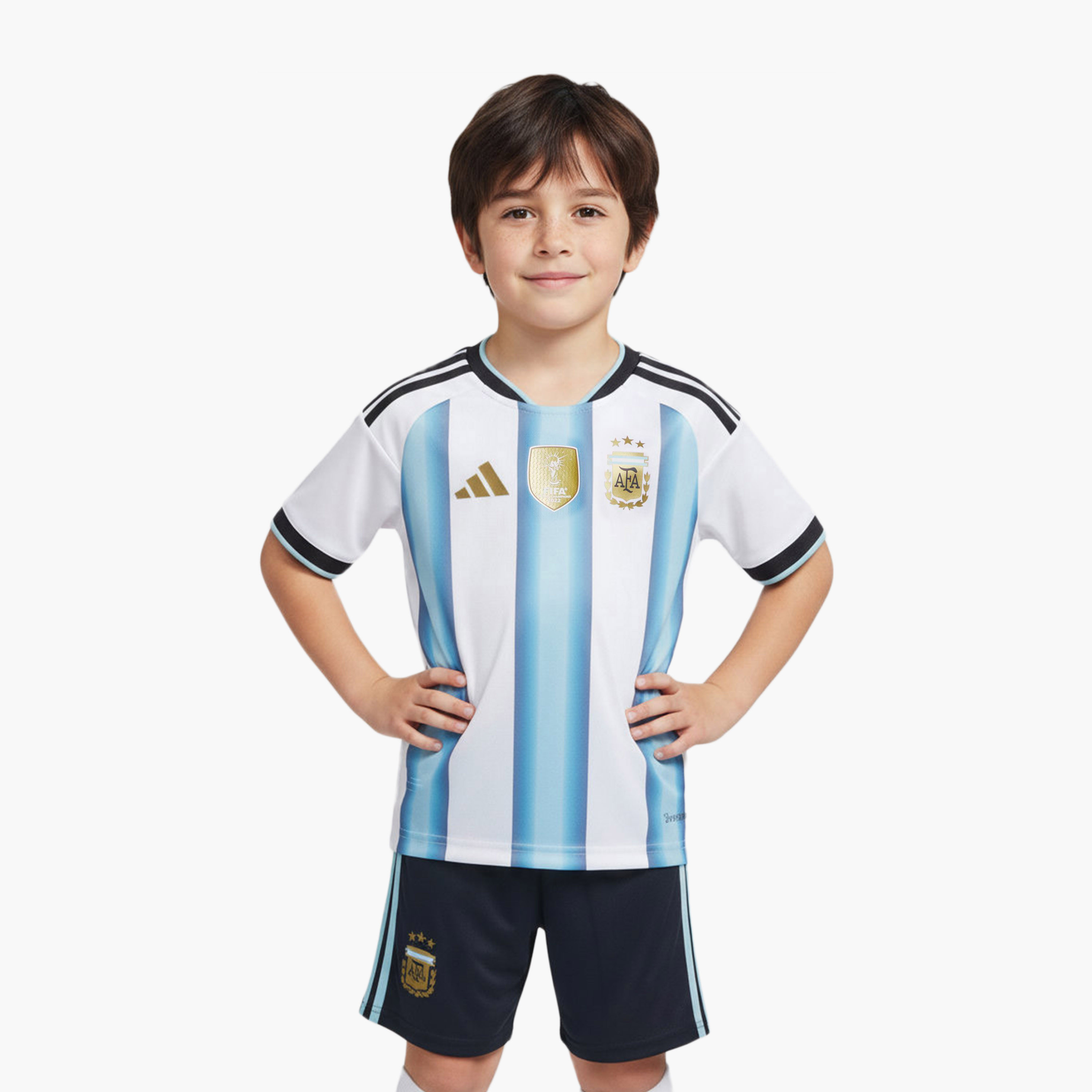 adidas Boys Argentina 26 Home Short-Sleeve Minikit-sports-gear-football-clothing-sets-image-2