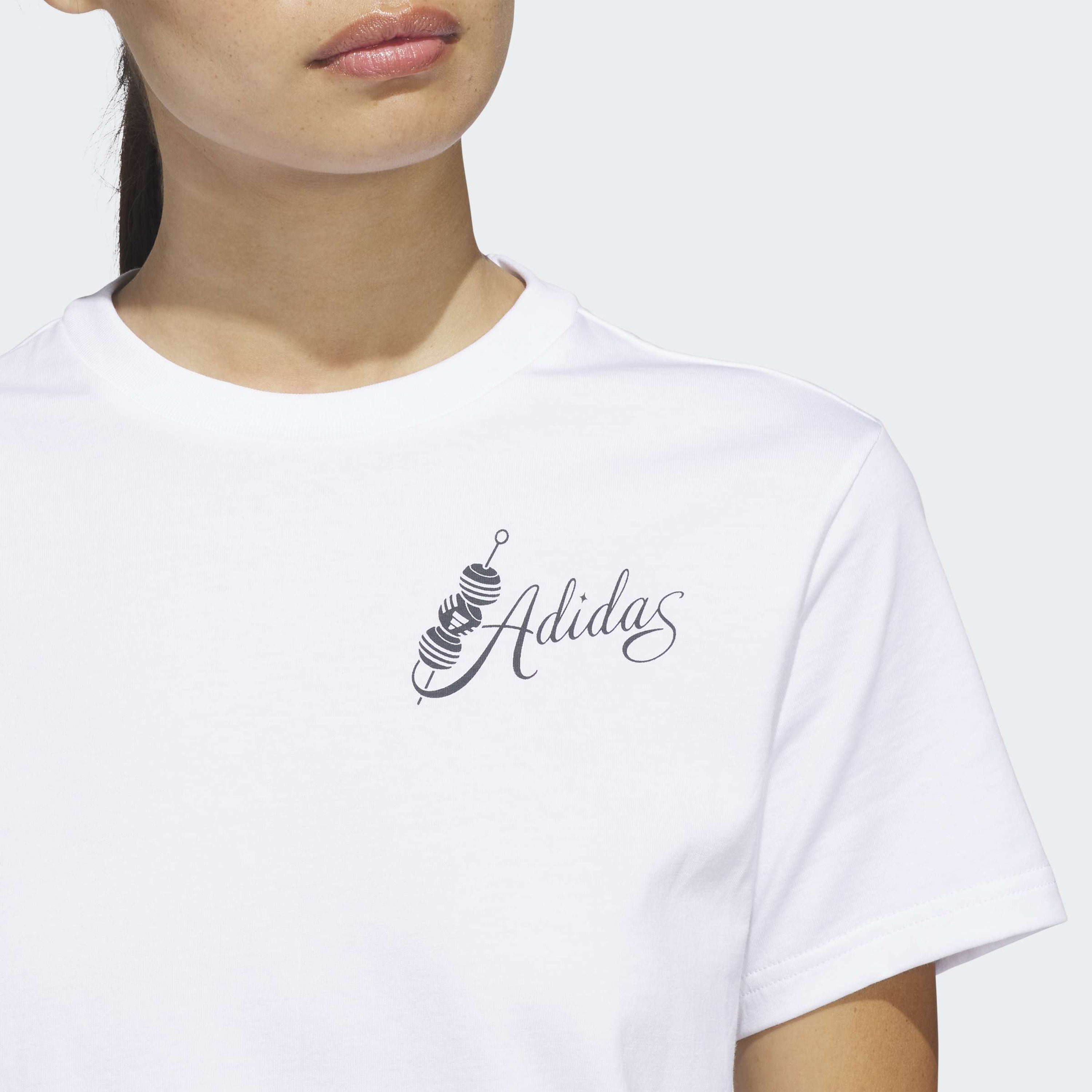 اديداس - تيشيرت نسائي بأكمام قصيرة مطبوع عليه رسومات  يعبّر عن العقل والجسد والروح-sports-women-clothing-tshirtsandvests-image-4