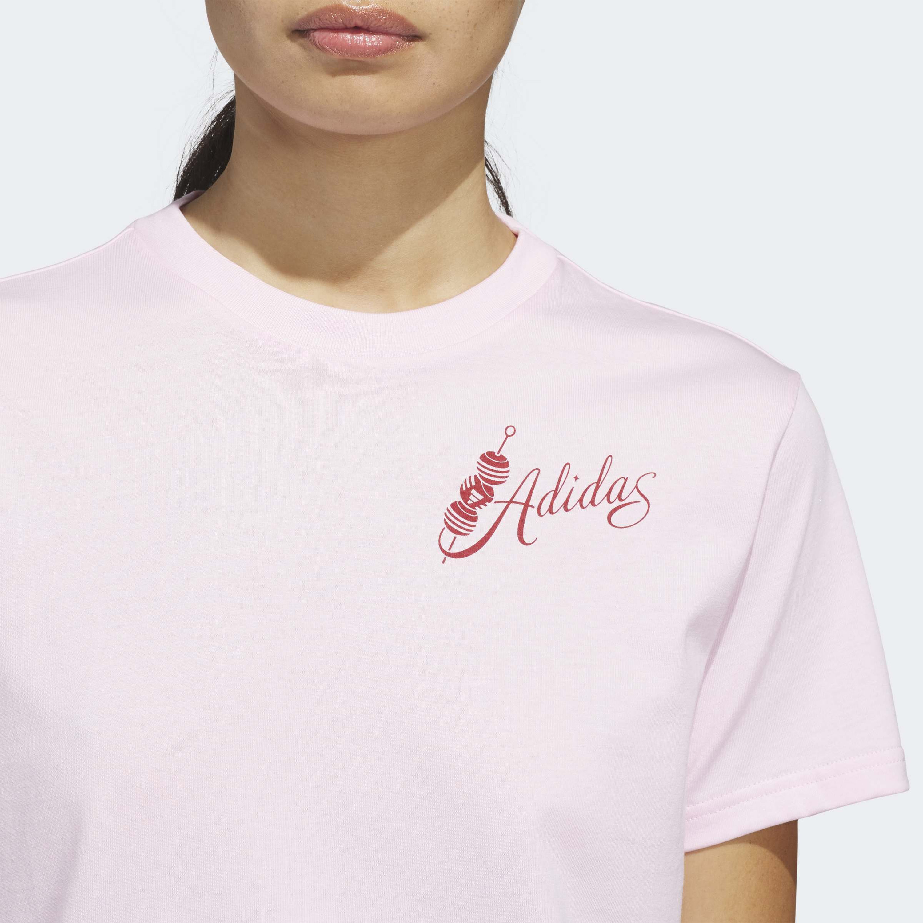 اديداس - تيشيرت نسائي بأكمام قصيرة مطبوع عليه رسومات  يعبّر عن العقل والجسد والروح-sports-women-clothing-tshirtsandvests-image-10