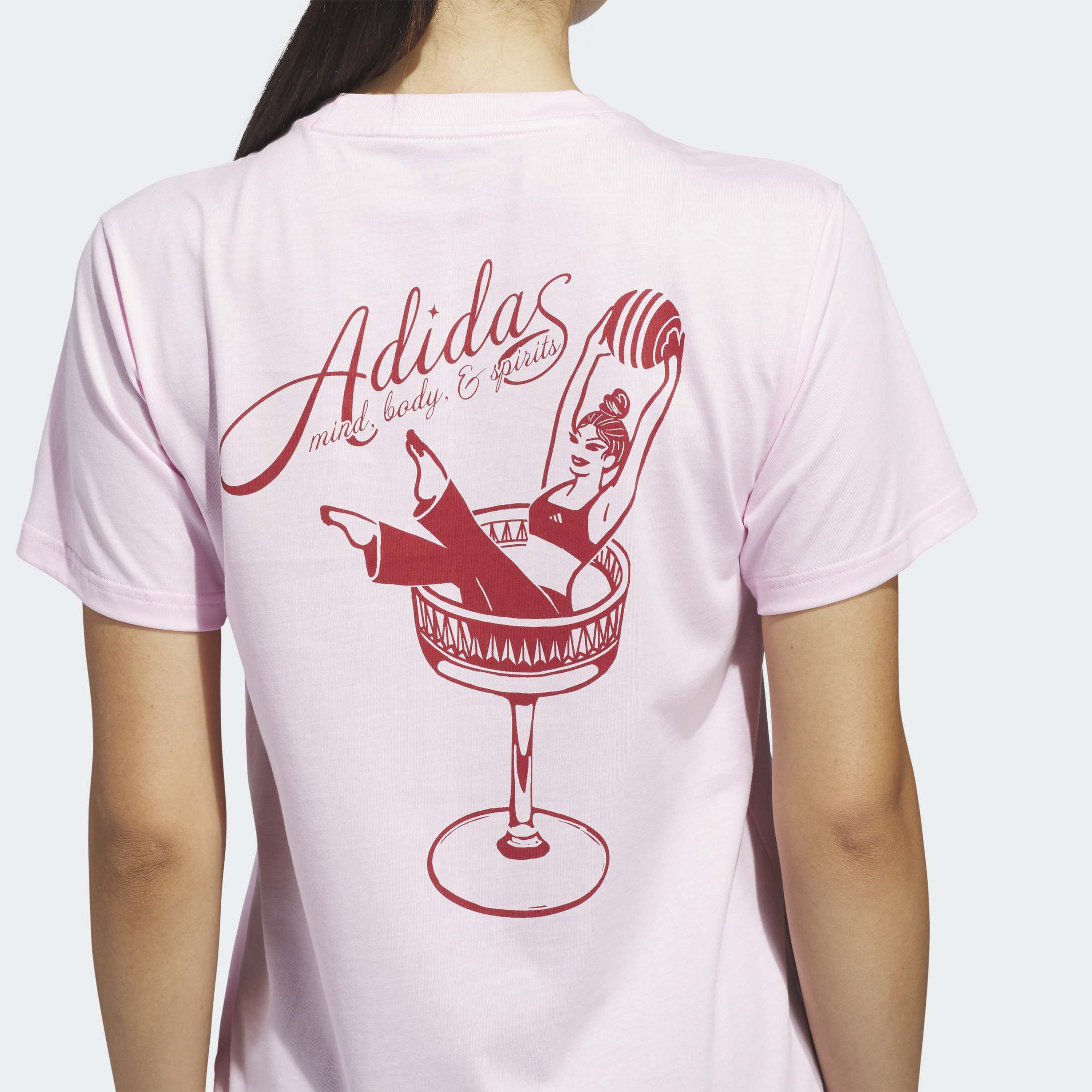 اديداس - تيشيرت نسائي بأكمام قصيرة مطبوع عليه رسومات  يعبّر عن العقل والجسد والروح-sports-women-clothing-tshirtsandvests-image-11