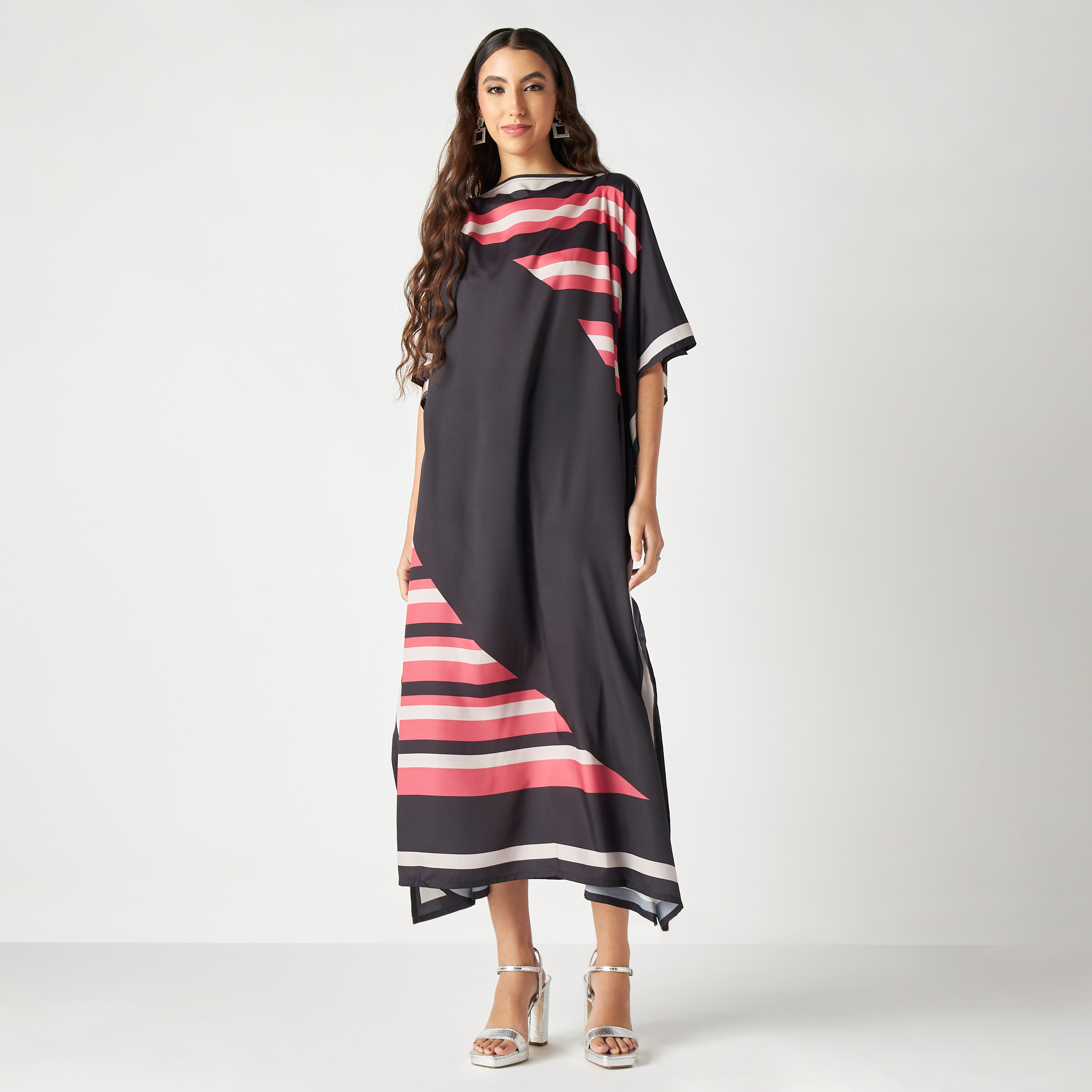 فستان قفطان مخطط من فيور-women-arabicclothing-kaftan-image-1