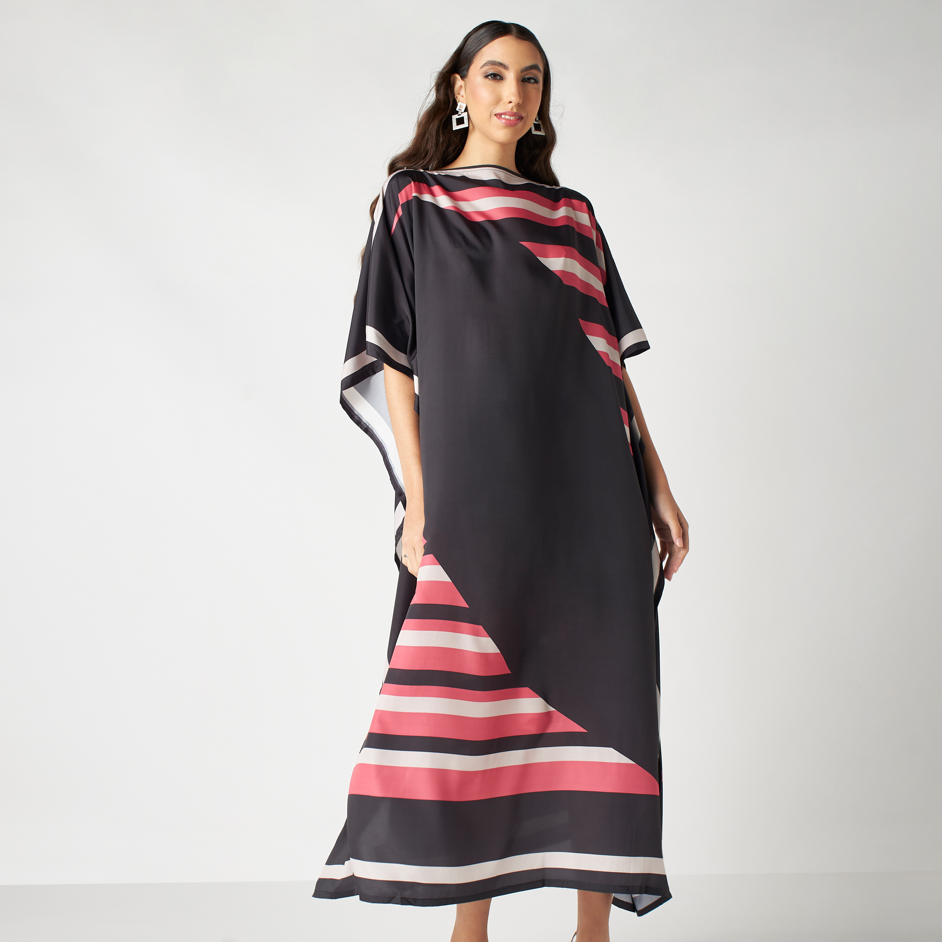 فستان قفطان مخطط من فيور-women-arabicclothing-kaftan-image-2