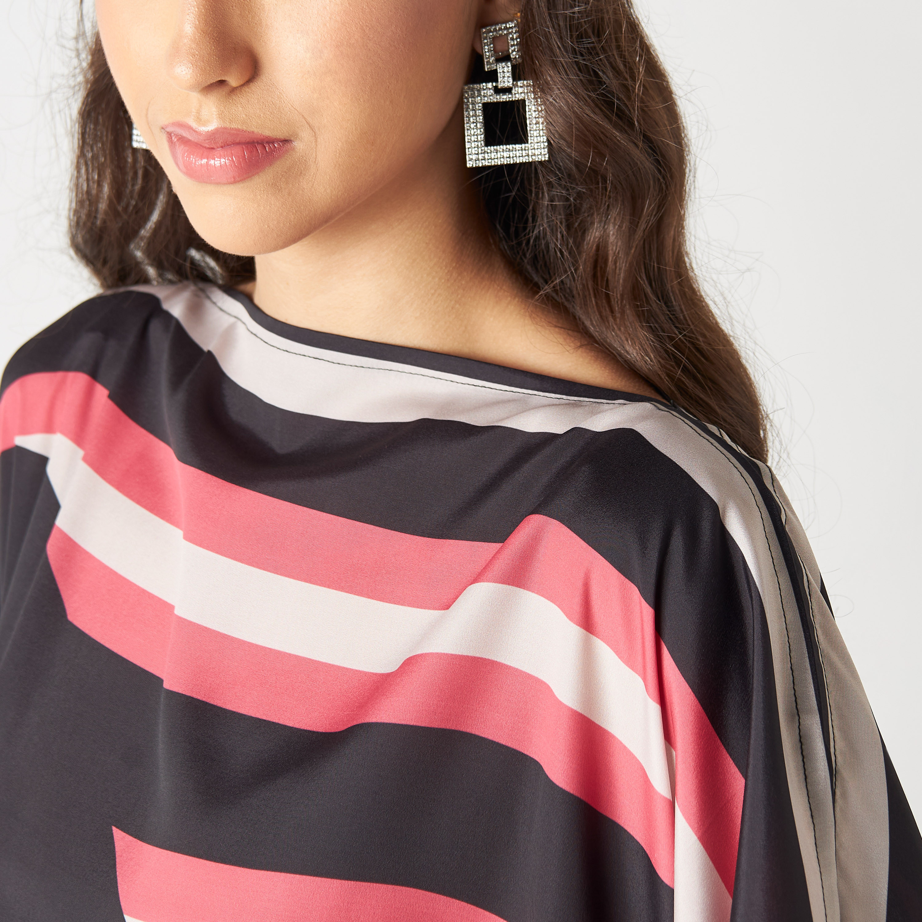 FYOR Striped Kaftan Dress-women-arabicclothing-kaftan-image-5