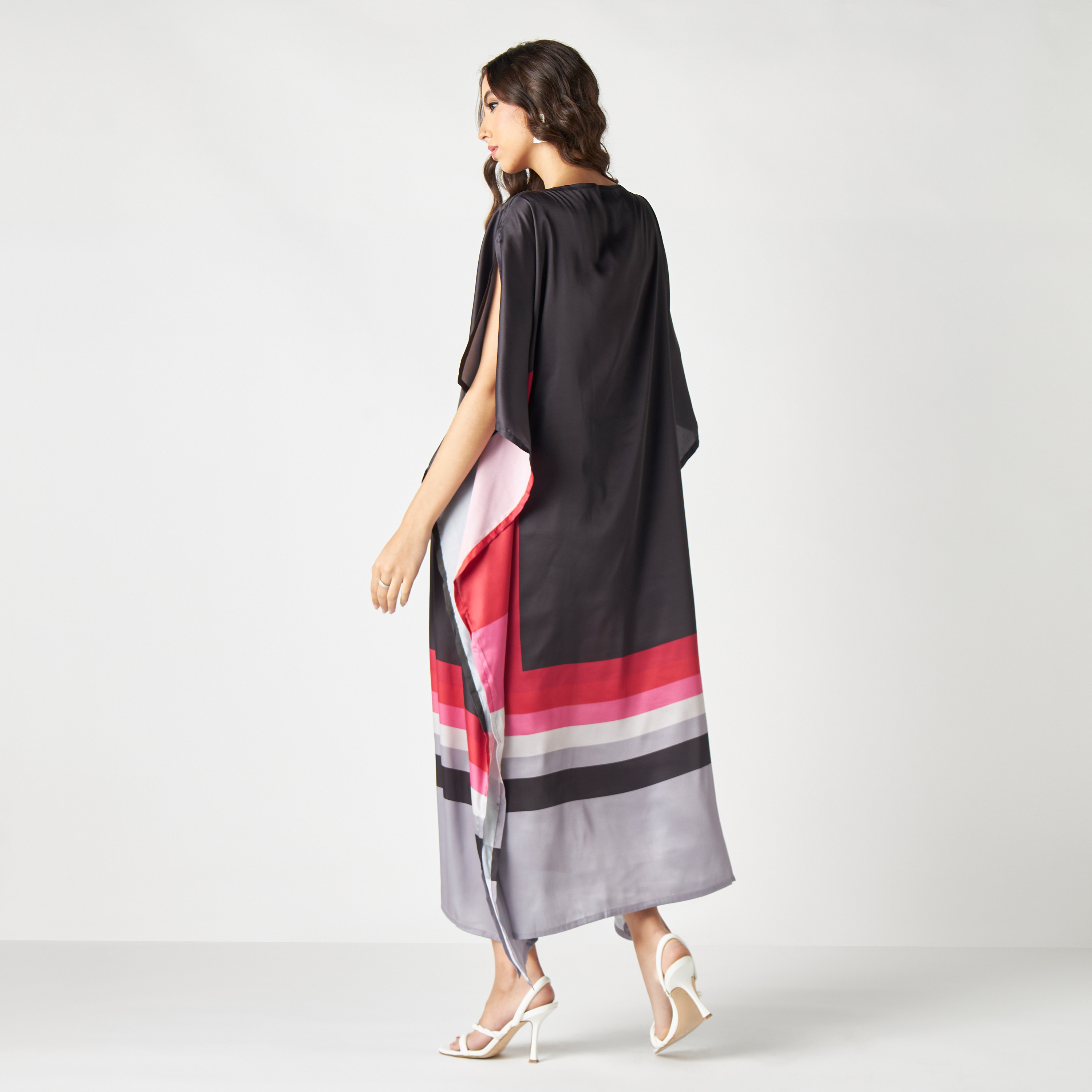 فستان قفطان مخطط بتفاصيل فتحة من فيور-women-clothing-dresses-image-3