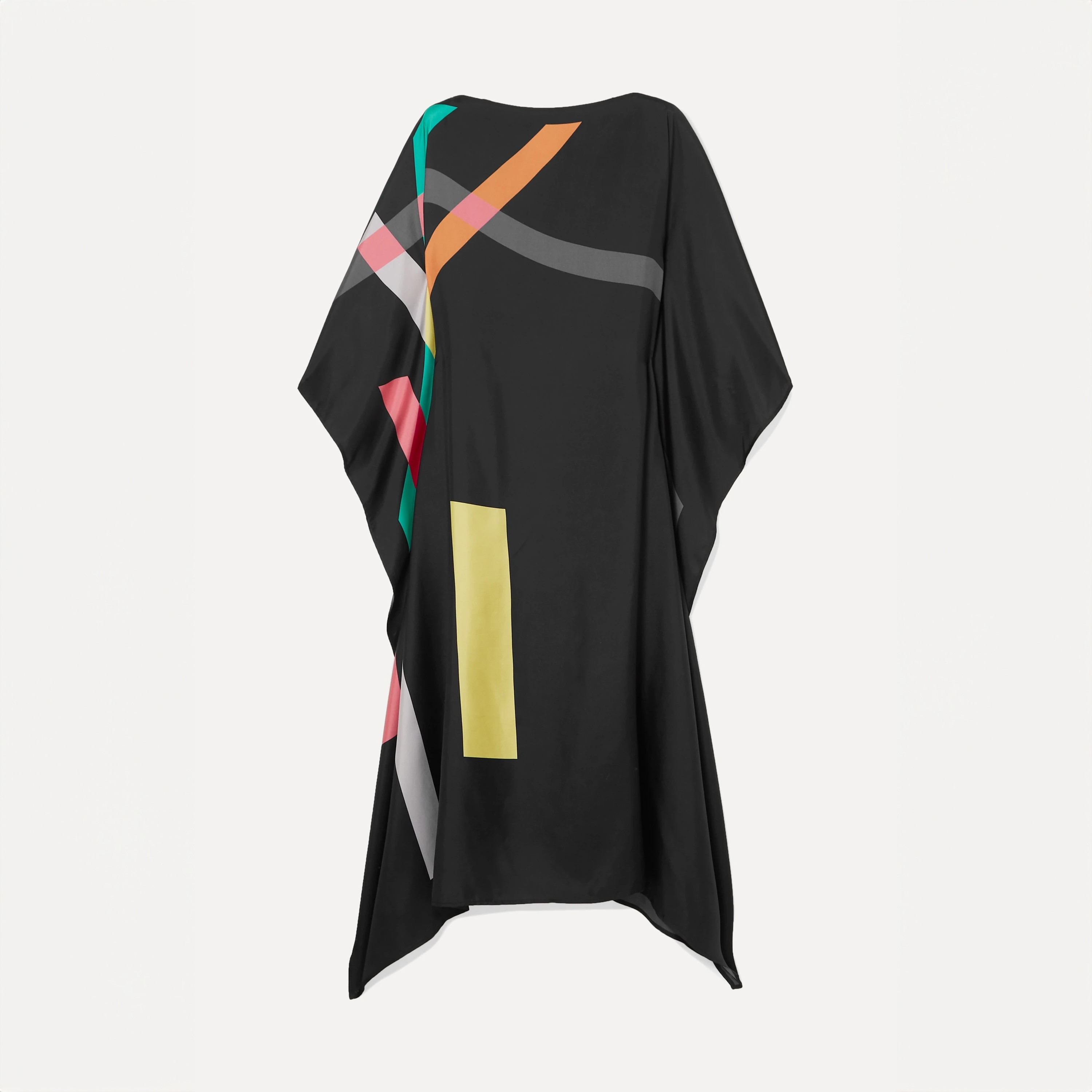 FYOR Printed Boat Neck Midi Kaftan Dress-women-arabicclothing-kaftan-image-4