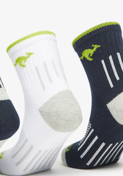 KangaROOS Printed Crew Length Sports Socks - Set of 3