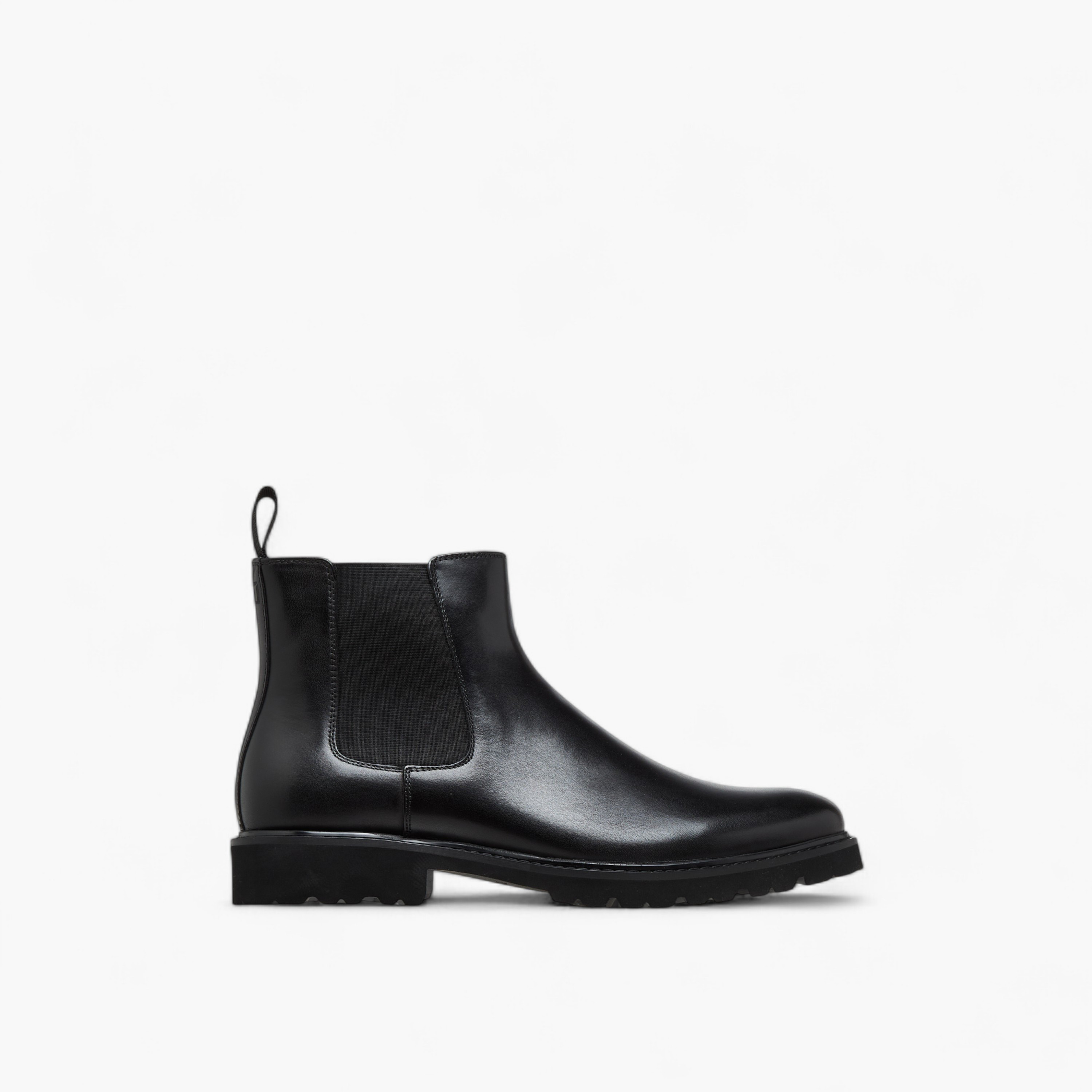 Duchini Men Solid Leather Chelsea Boots with Zip Closure-men-shoes-boots-image-3