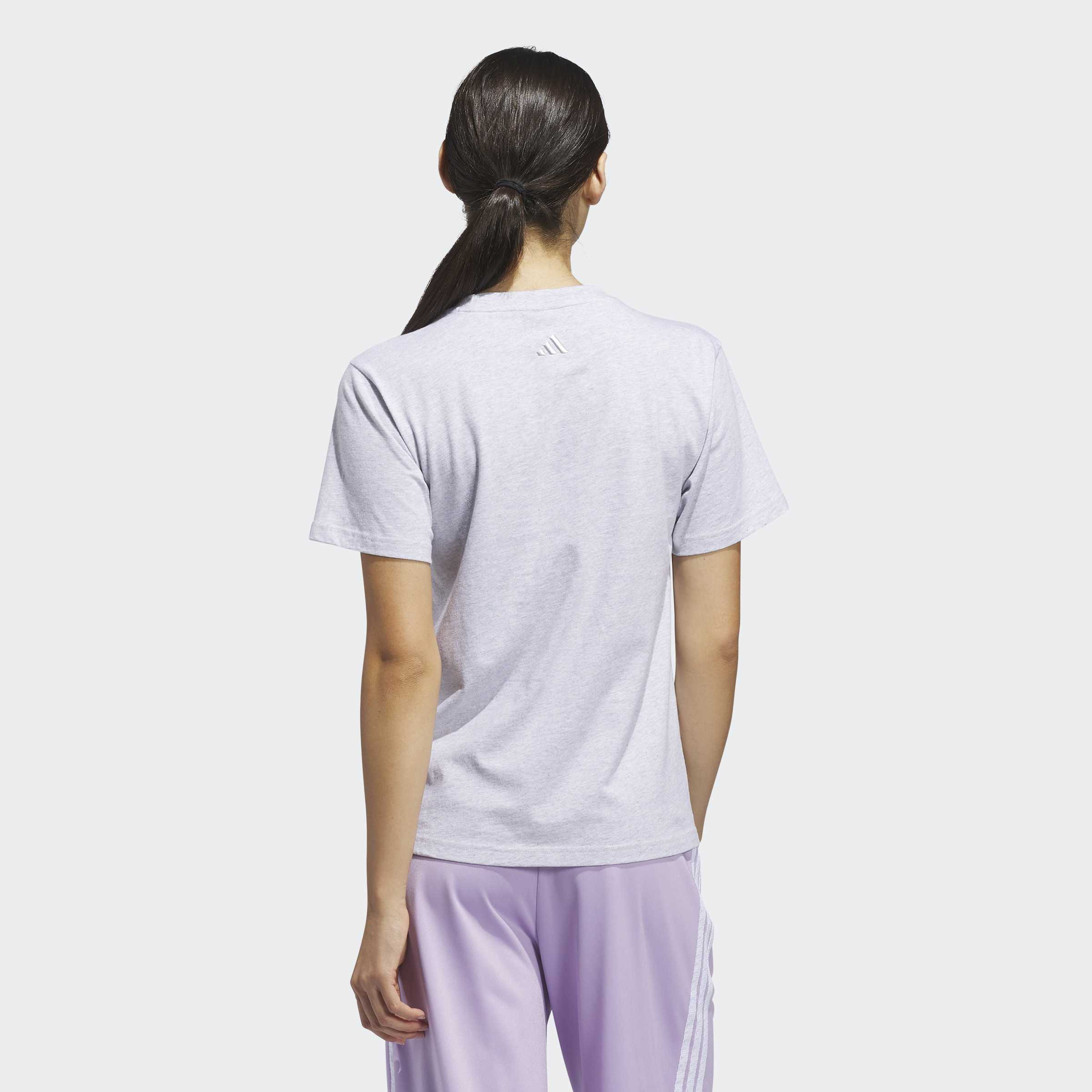 adidas Women Cursive Wordmark Graphic Short Sleeve T-Shirt-sports-women-clothing-tshirtsandvests-image-2
