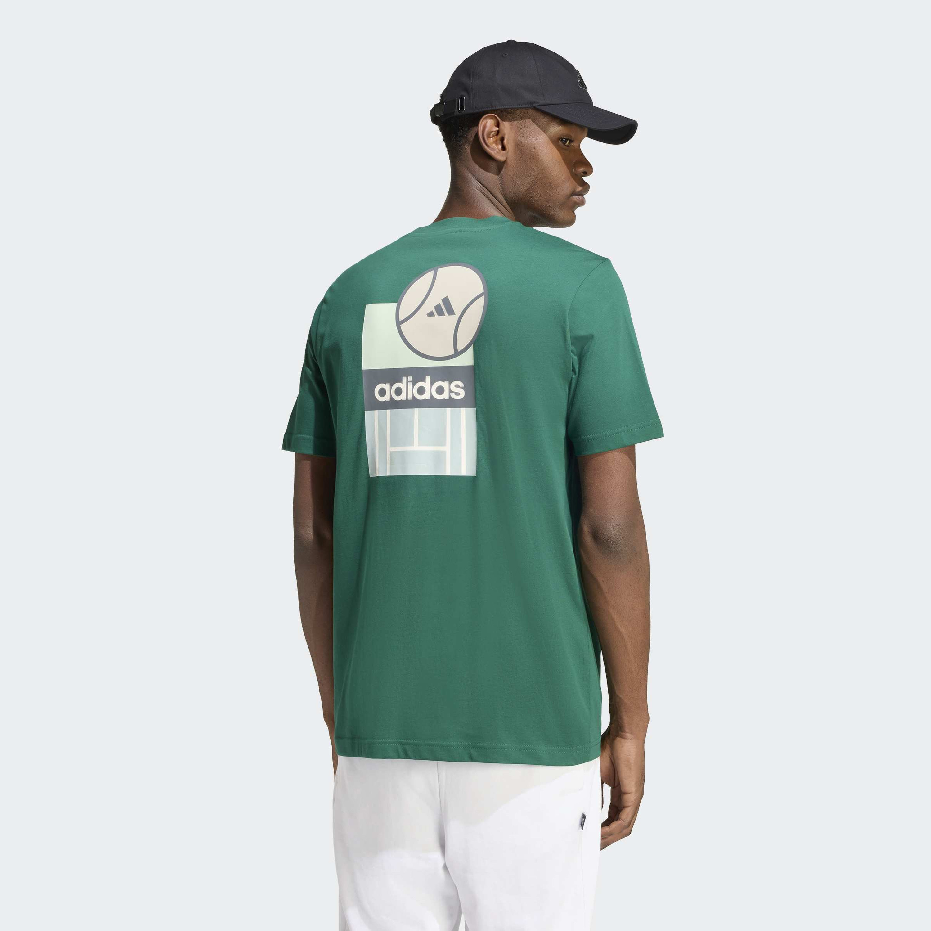 اديداس - تيشيرت رجالي بأكمام قصيرة مطبوع عليه صورة ملصق "ذكريات رياضية"-men-clothing-sportswearandactivewear-tshirtsandpolos-image-10