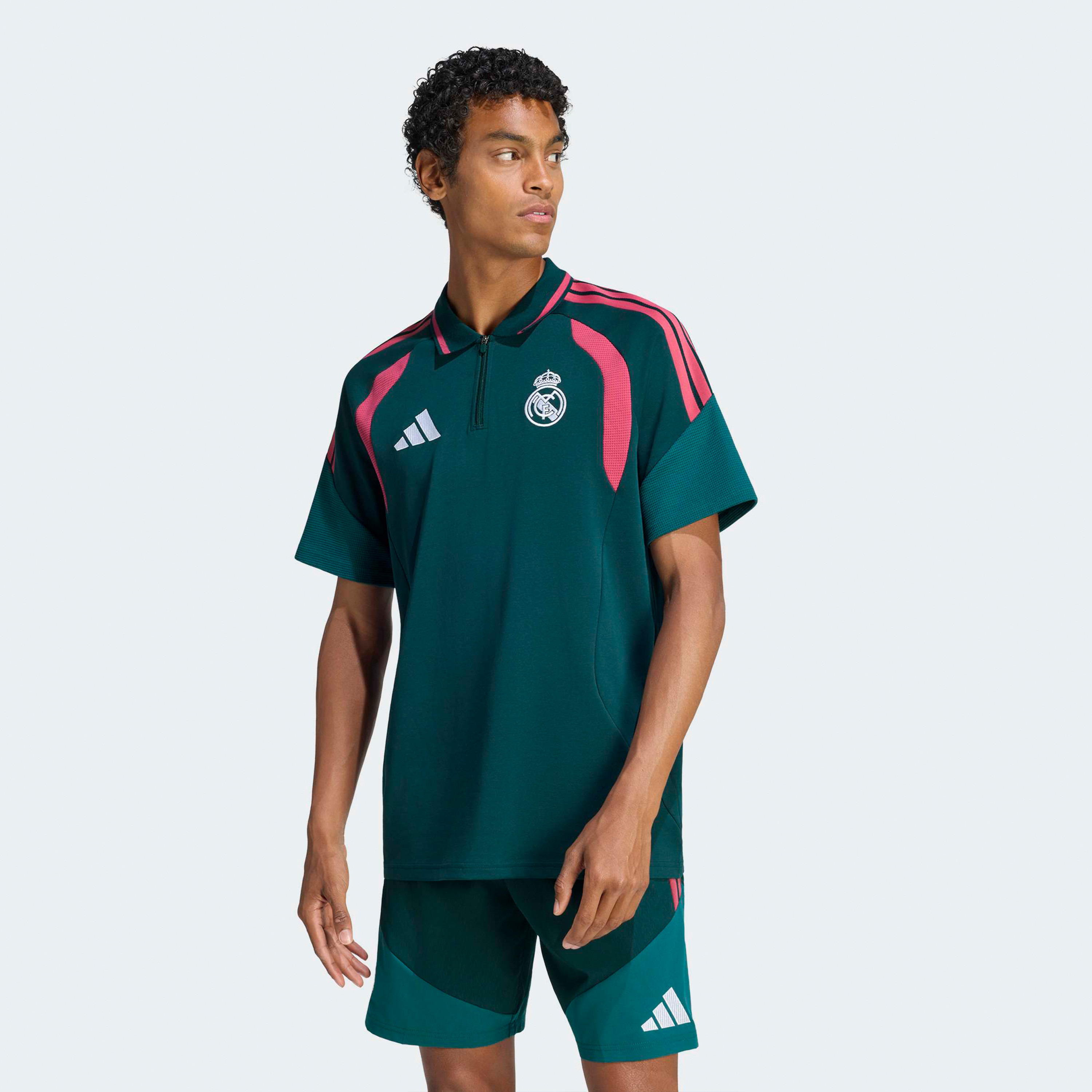 اديداس - قميص بولو رجالي بتصميم ريال مدريد موسم 26/27 تيرو26 للمنافسات-men-clothing-sportswearandactivewear-tshirtsandpolos-image-1