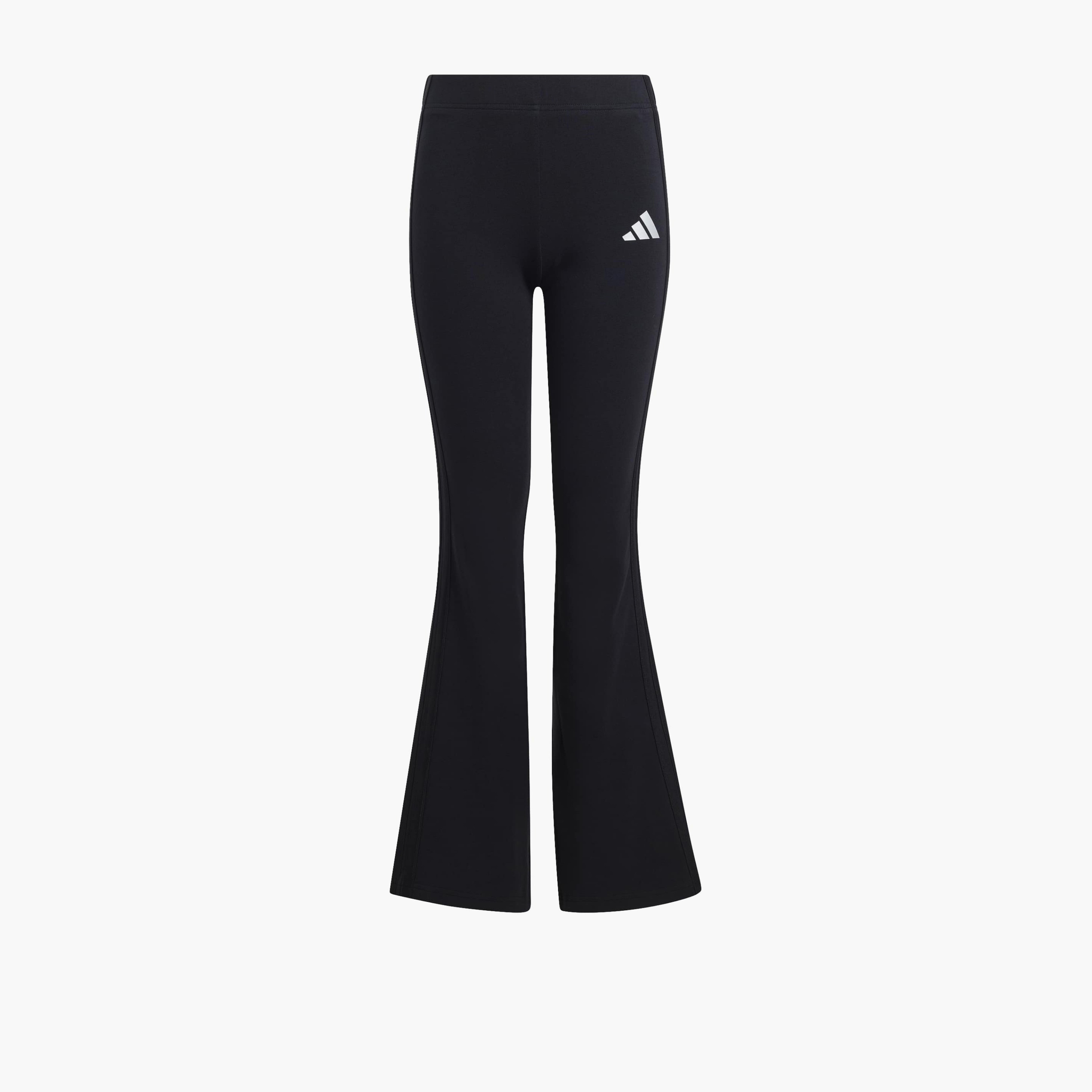 adidas Flared Leggings with Logo Print-girls-clothing-sportswear-bottoms-leggings-image-1