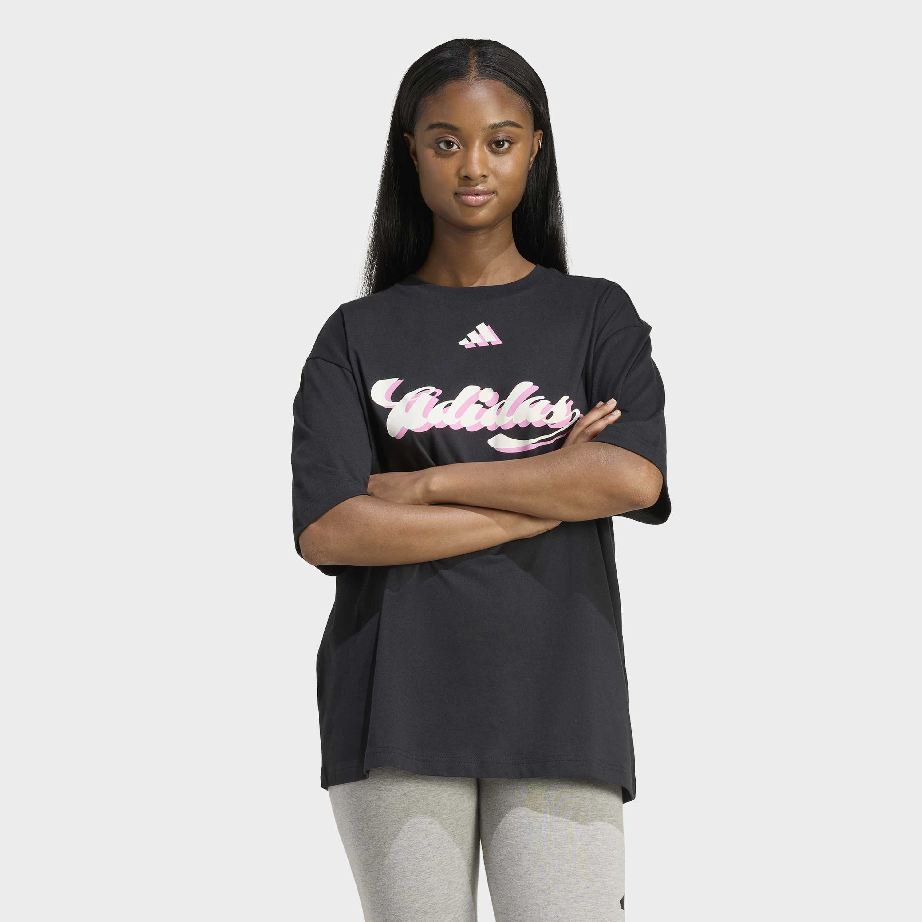 adidas Women House Of Tiro Graphic Short Sleeve T-Shirt-sports-women-clothing-tshirtsandvests-image-1