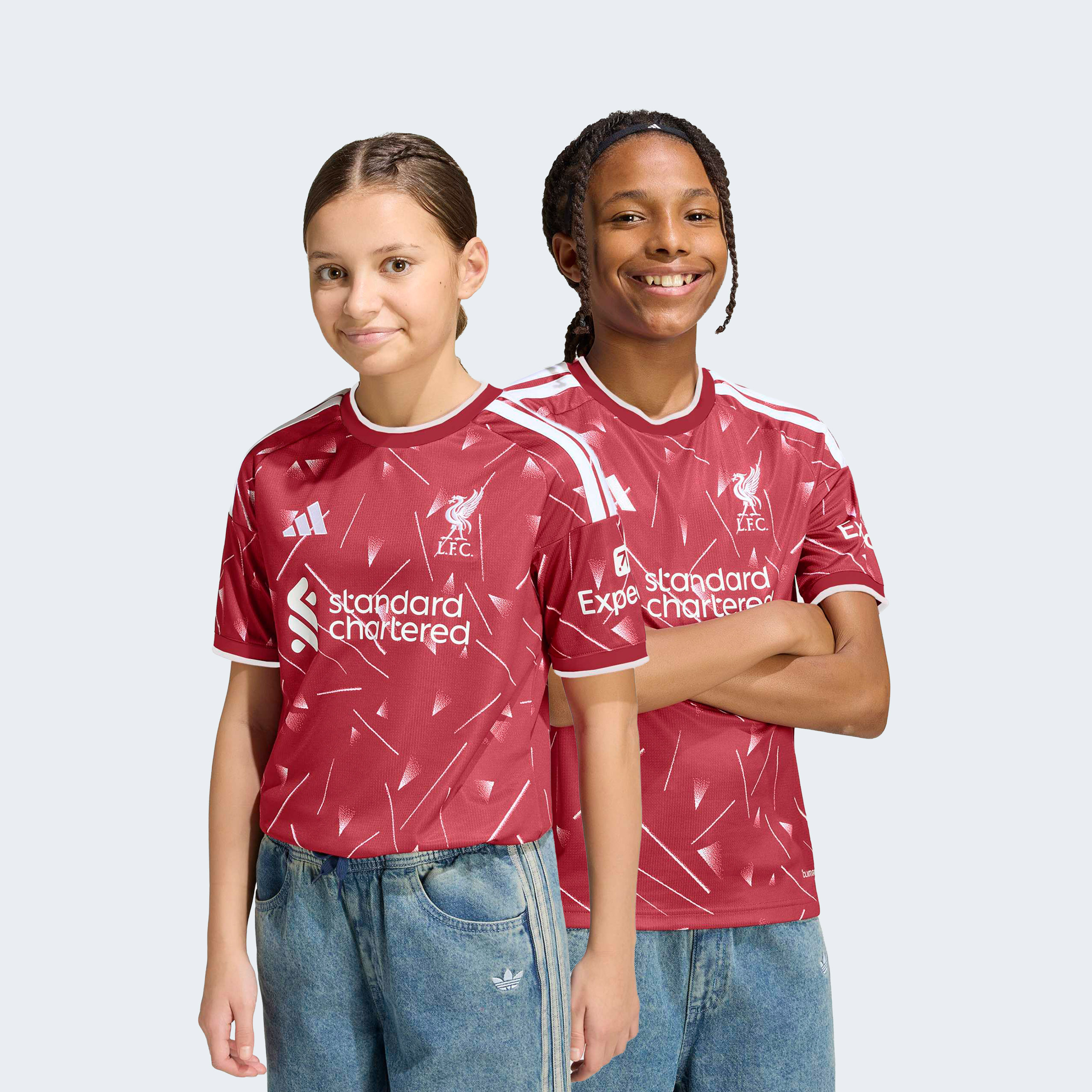 adidas Kids Liverpool FC 25/26 Home Short Sleeve Jersey-sports-boys-clothing-tops-image-1