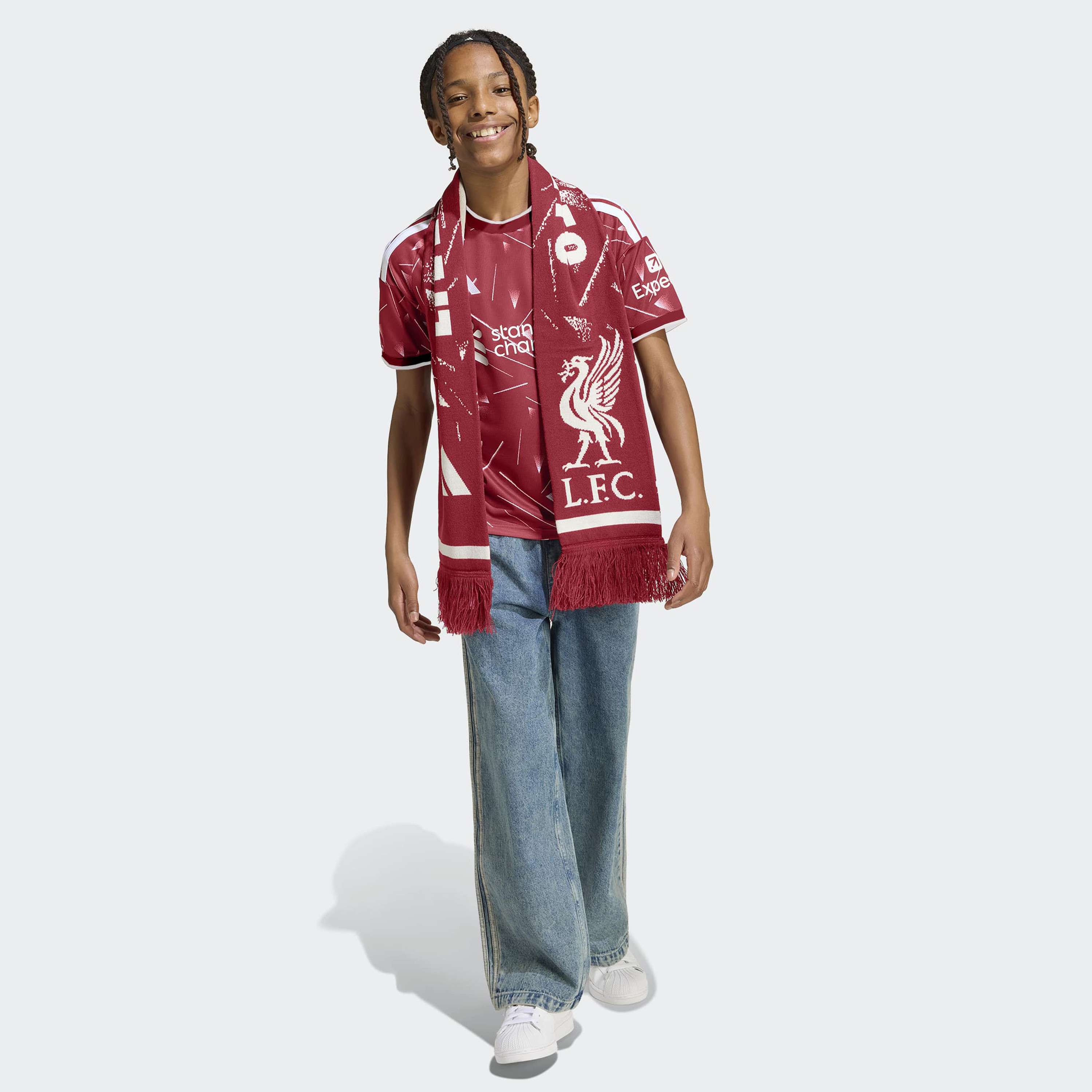 adidas Kids Liverpool FC 25/26 Home Short Sleeve Jersey-sports-boys-clothing-tops-image-2