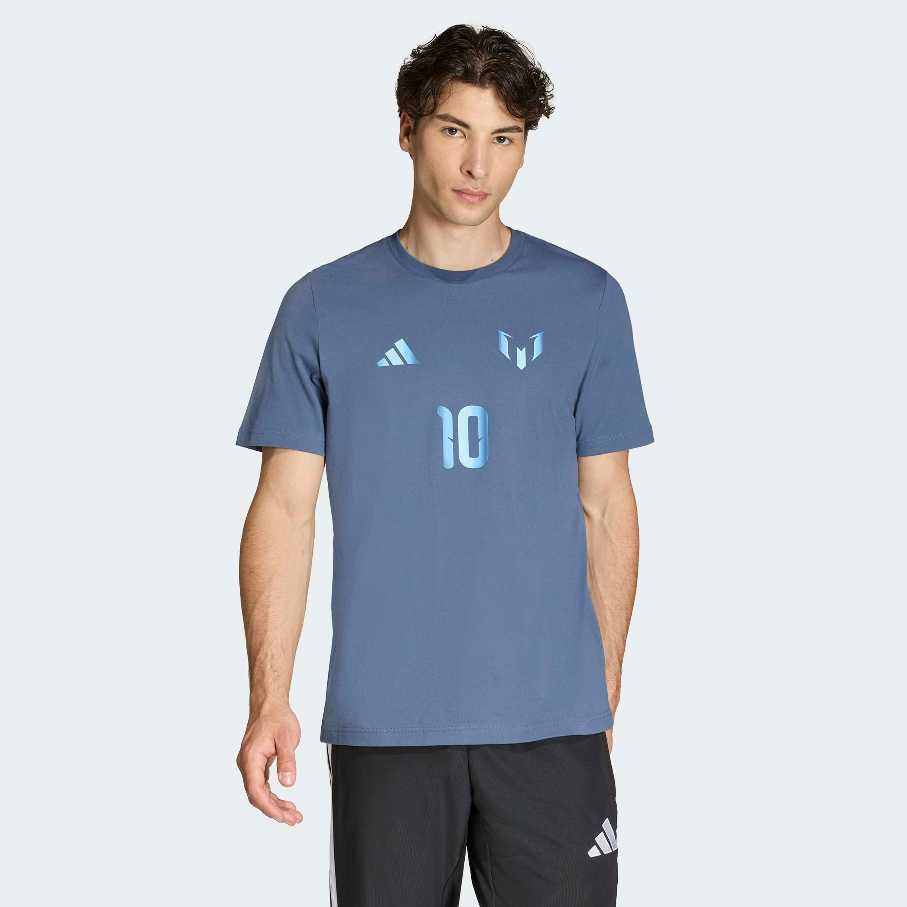 اديداس - تيشيرت ميسي – للرجال – كم قصير ميسي--men-clothing-sportswearandactivewear-tshirtsandpolos-image-1