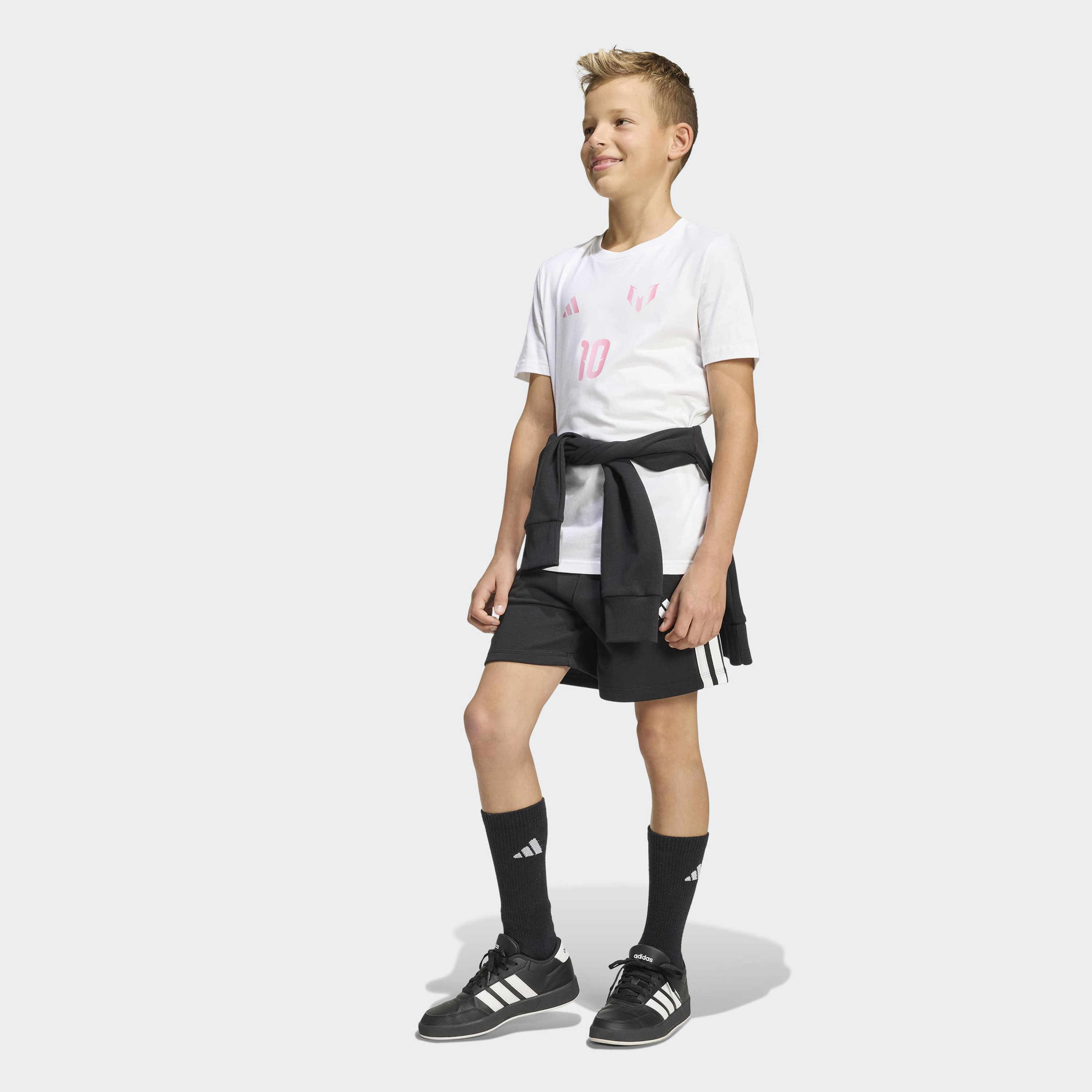 اديداس - تيشيرت ميسي للأطفال – كم قصير Y-ميسي--boys-clothing-sportswear-tops-image-2
