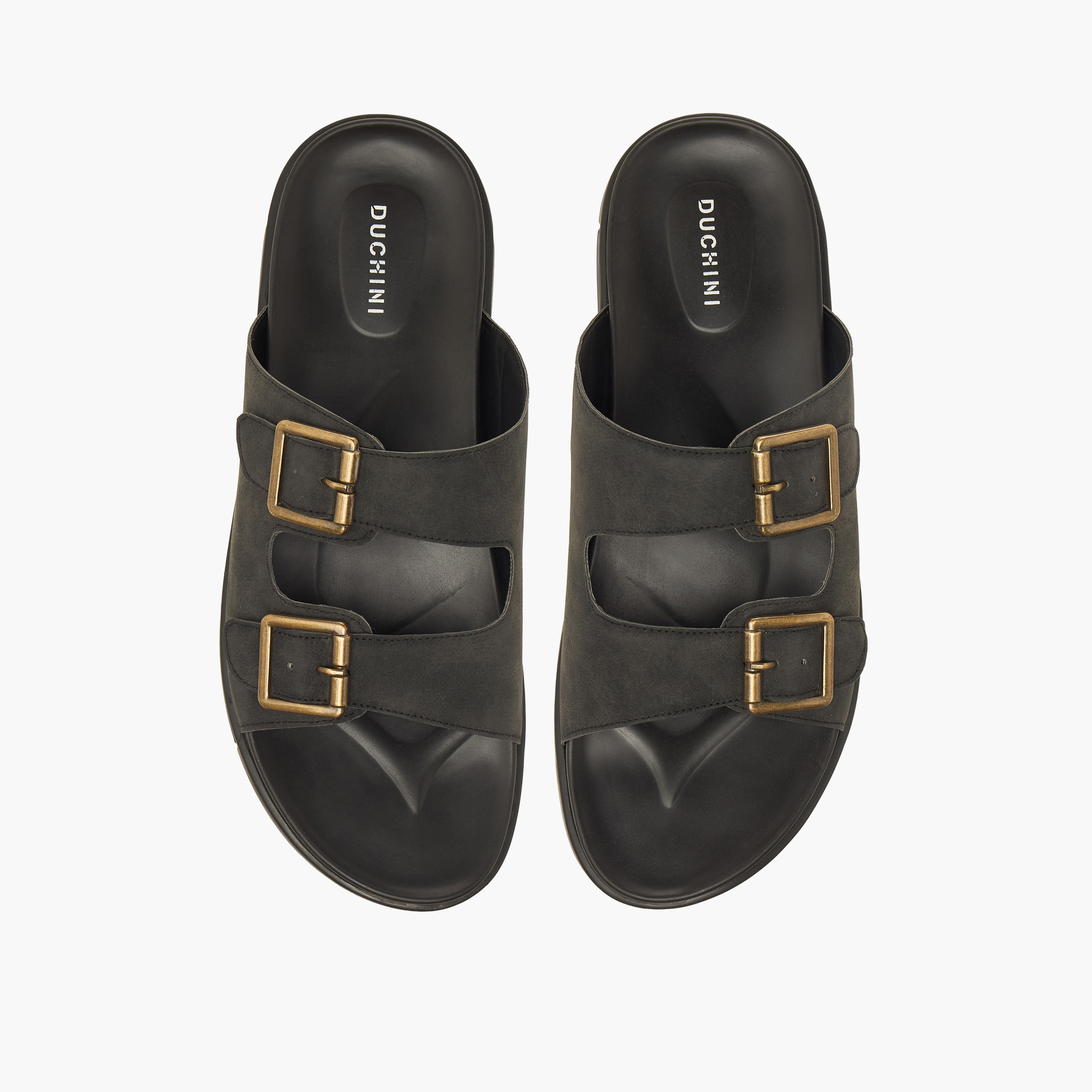 Duchini Men Buckle Accent Comfort Sandals-men-shoes-sandals-image-1