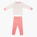 Juniors Embroidered Long Sleeves T-shirt and Pyjama Set-Pyjama Sets-thumbnail-1