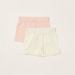 Juniors Solid Shorts with Elasticised Waistband - Set of 2-Shorts-thumbnailMobile-0