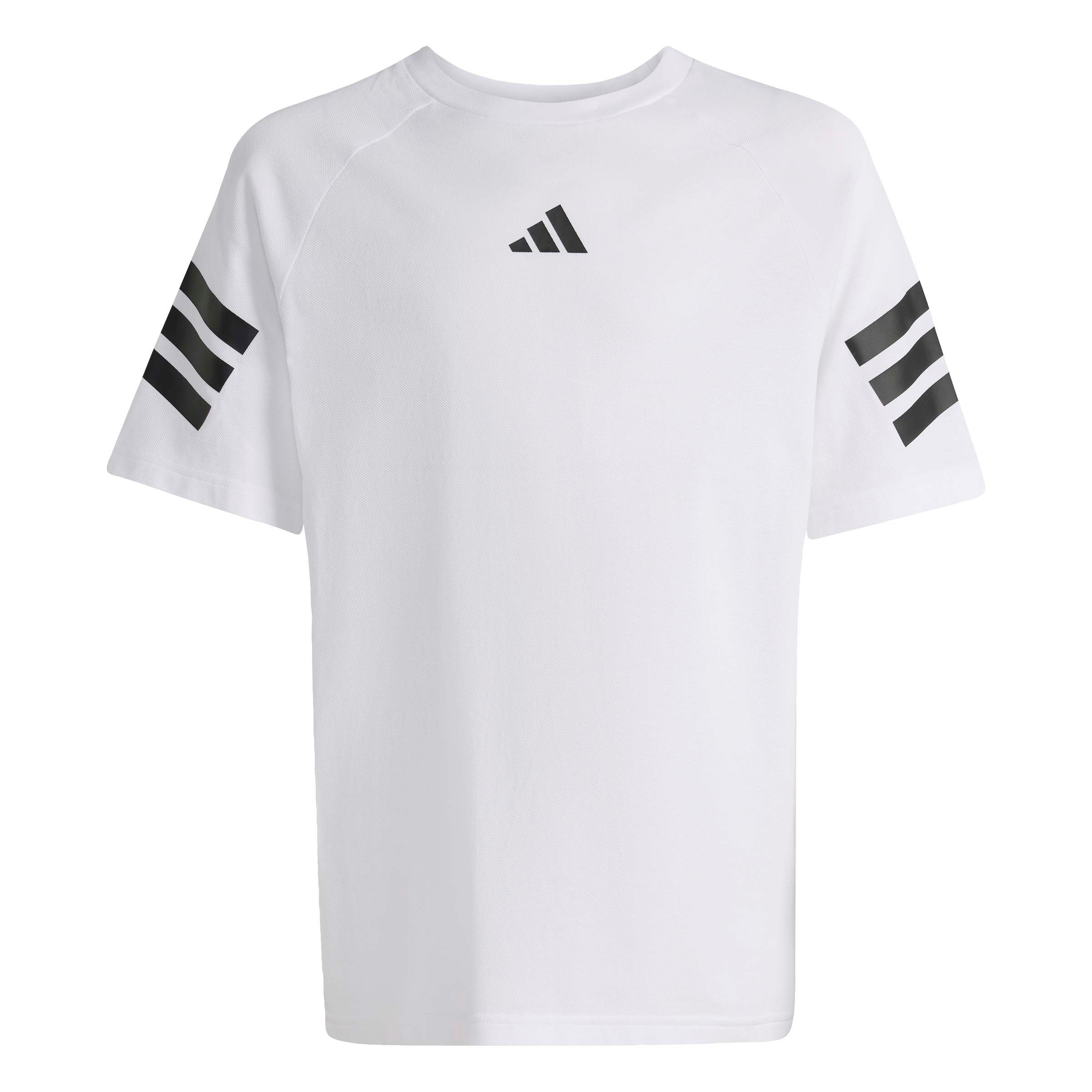 adidas Crew Neck Short Sleeve T-shirt with Logo Print-boys-clothing-sportswear-tops-image-1