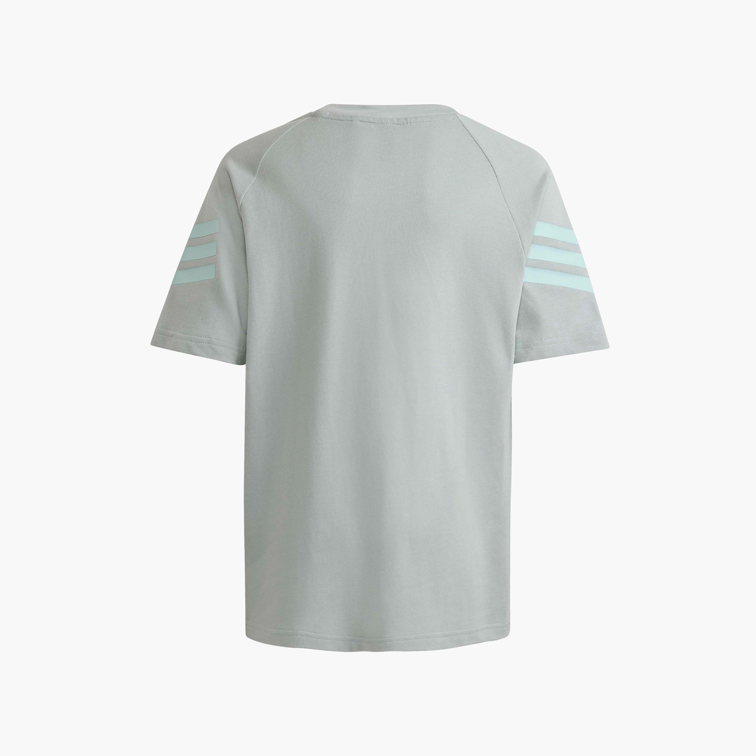 adidas Crew Neck Short Sleeve T-shirt with Logo Print-boys-clothing-sportswear-tops-image-2