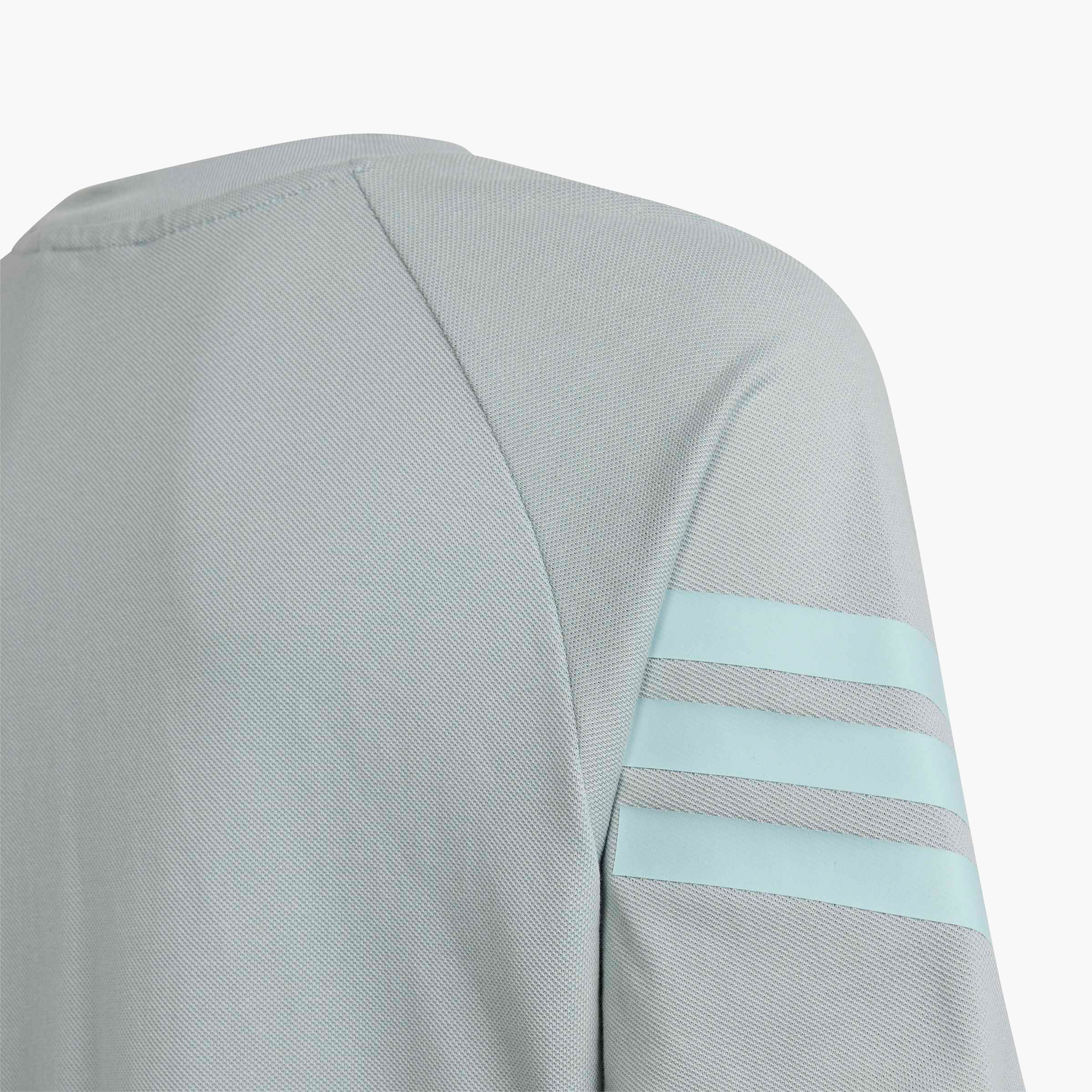 adidas Crew Neck Short Sleeve T-shirt with Logo Print-boys-clothing-sportswear-tops-image-4