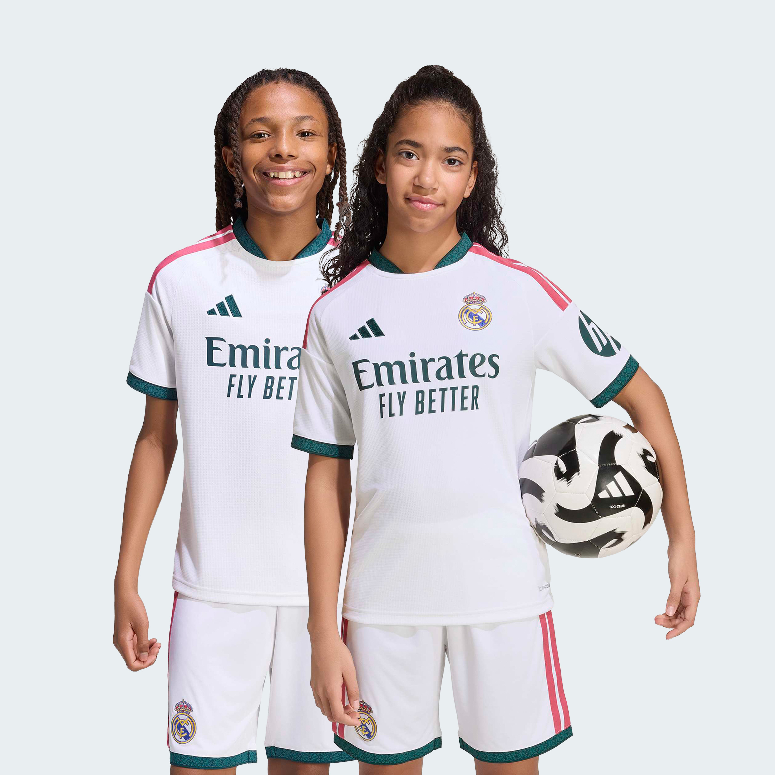 adidas Kids Real Madrid 25/26 Home Short Sleeve Jersey-sports-boys-clothing-tops-image-1