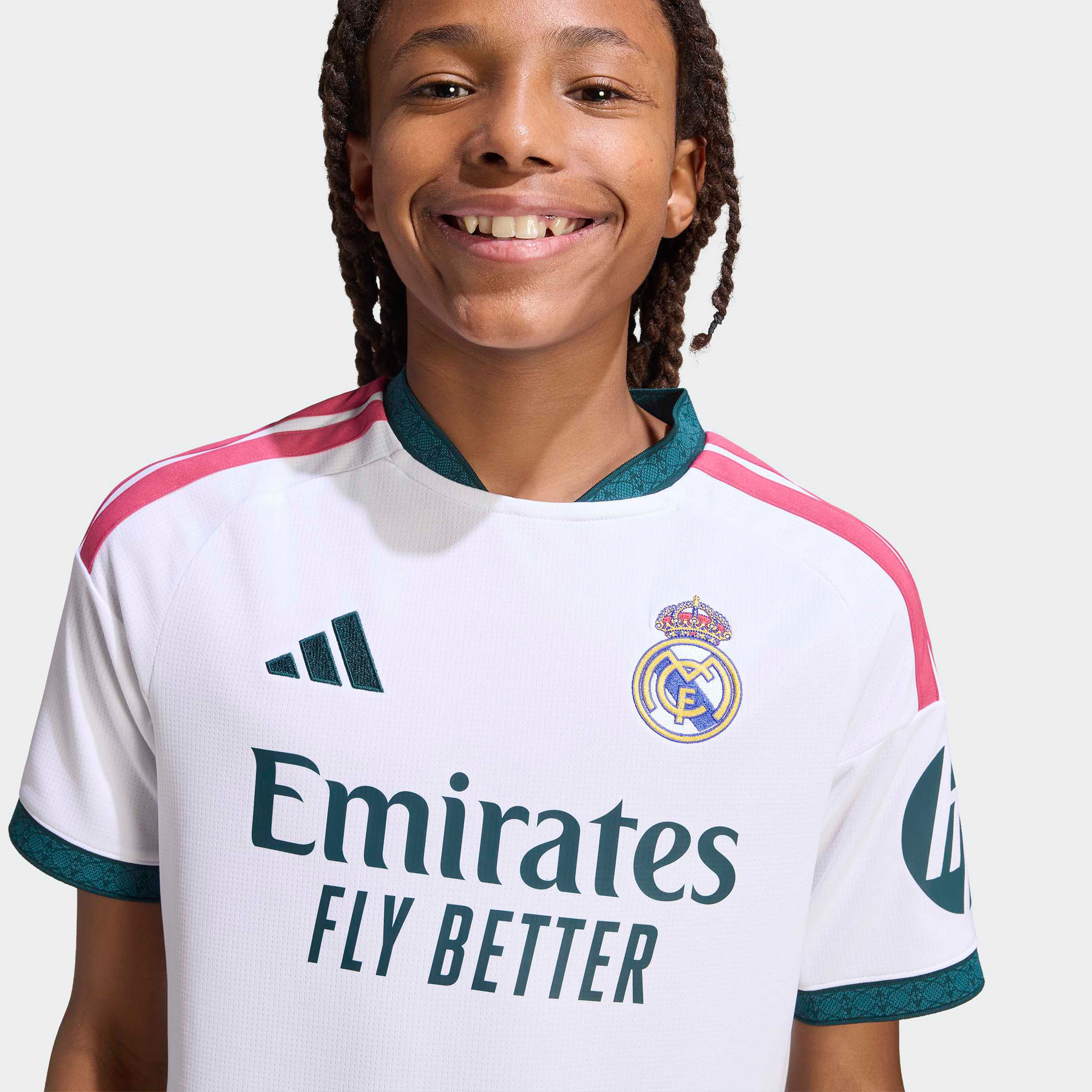 adidas Kids Real Madrid 25/26 Home Short Sleeve Jersey-sports-boys-clothing-tops-image-5