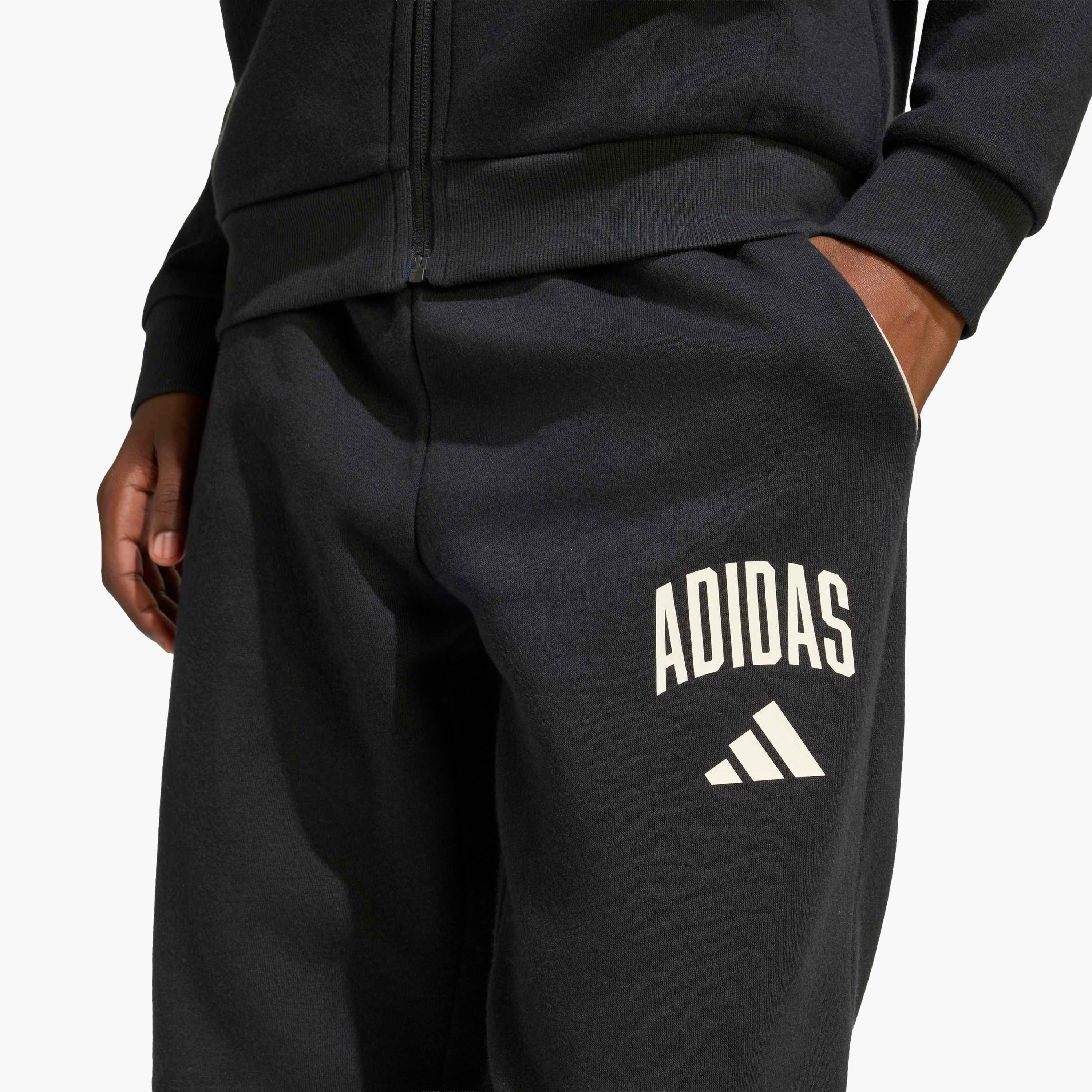 adidas Elastic Waist Track Pants with Logo Print-boys-clothing-bottoms-joggersandtrackpants-image-4