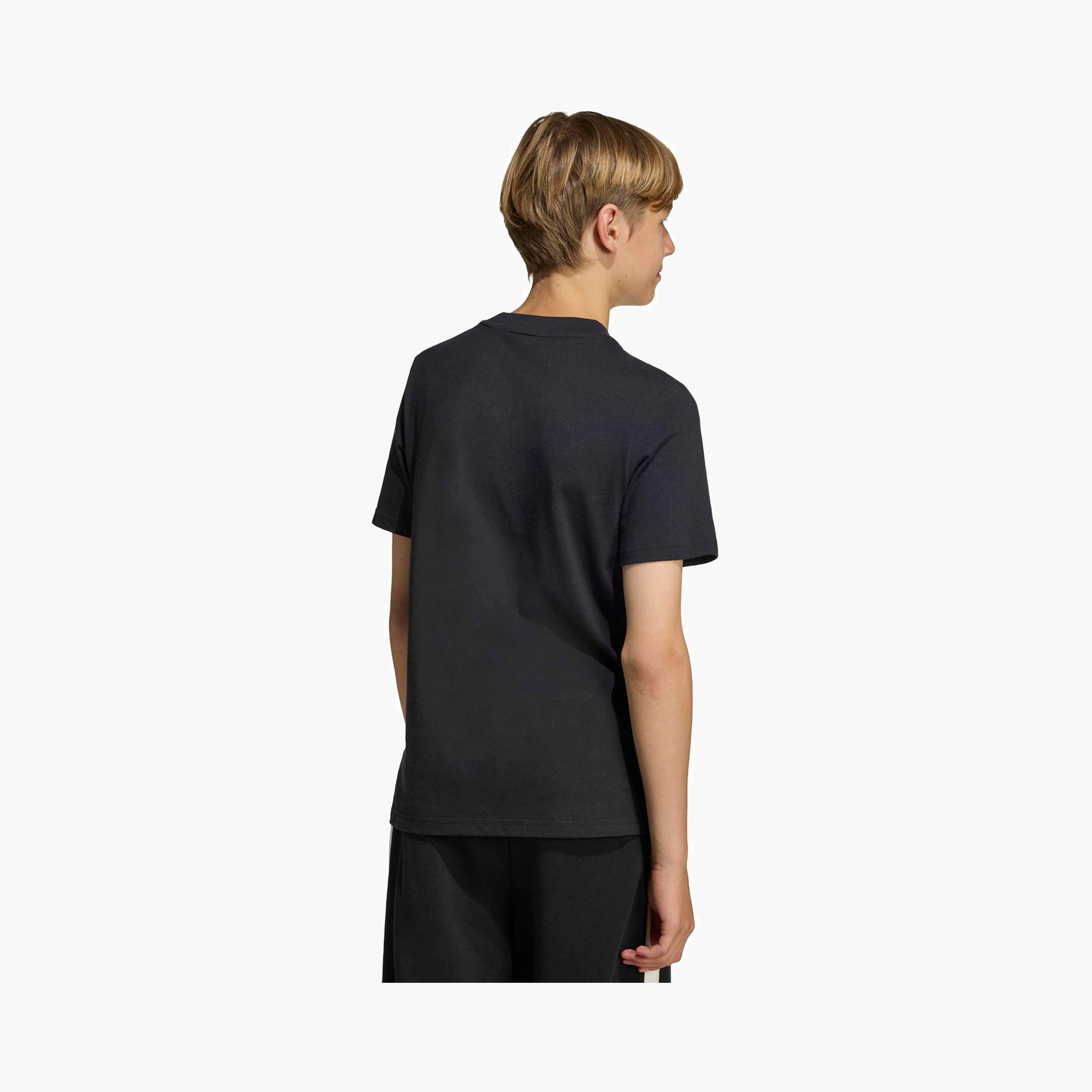 adidas Crew Neck Short Sleeves T-shirt with Logo Print-boys-clothing-sportswear-tops-image-6