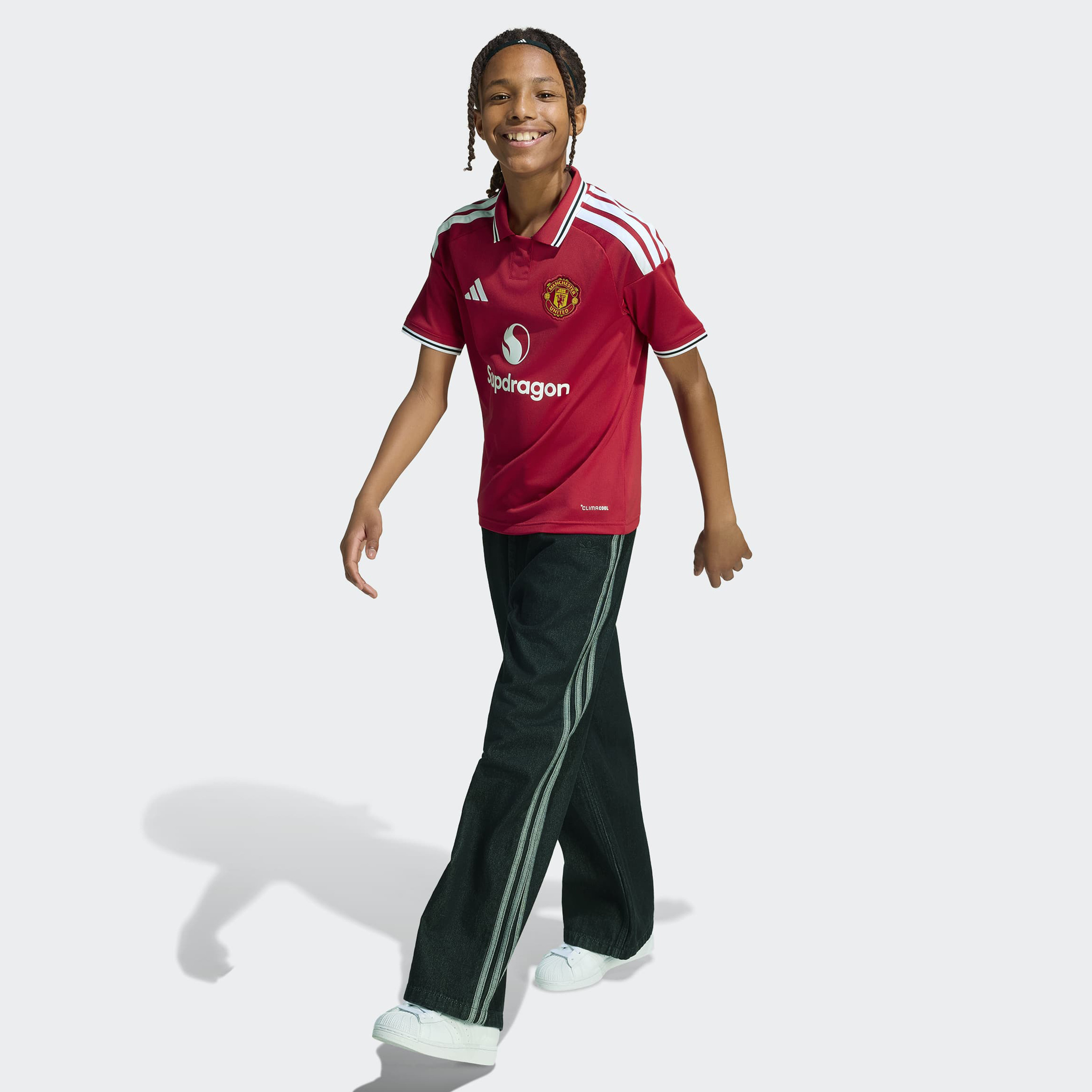 اديداس - قميص مانشستر يونايتد قصير الأكمام للأطفال-sports-boys-clothing-tops-image-2