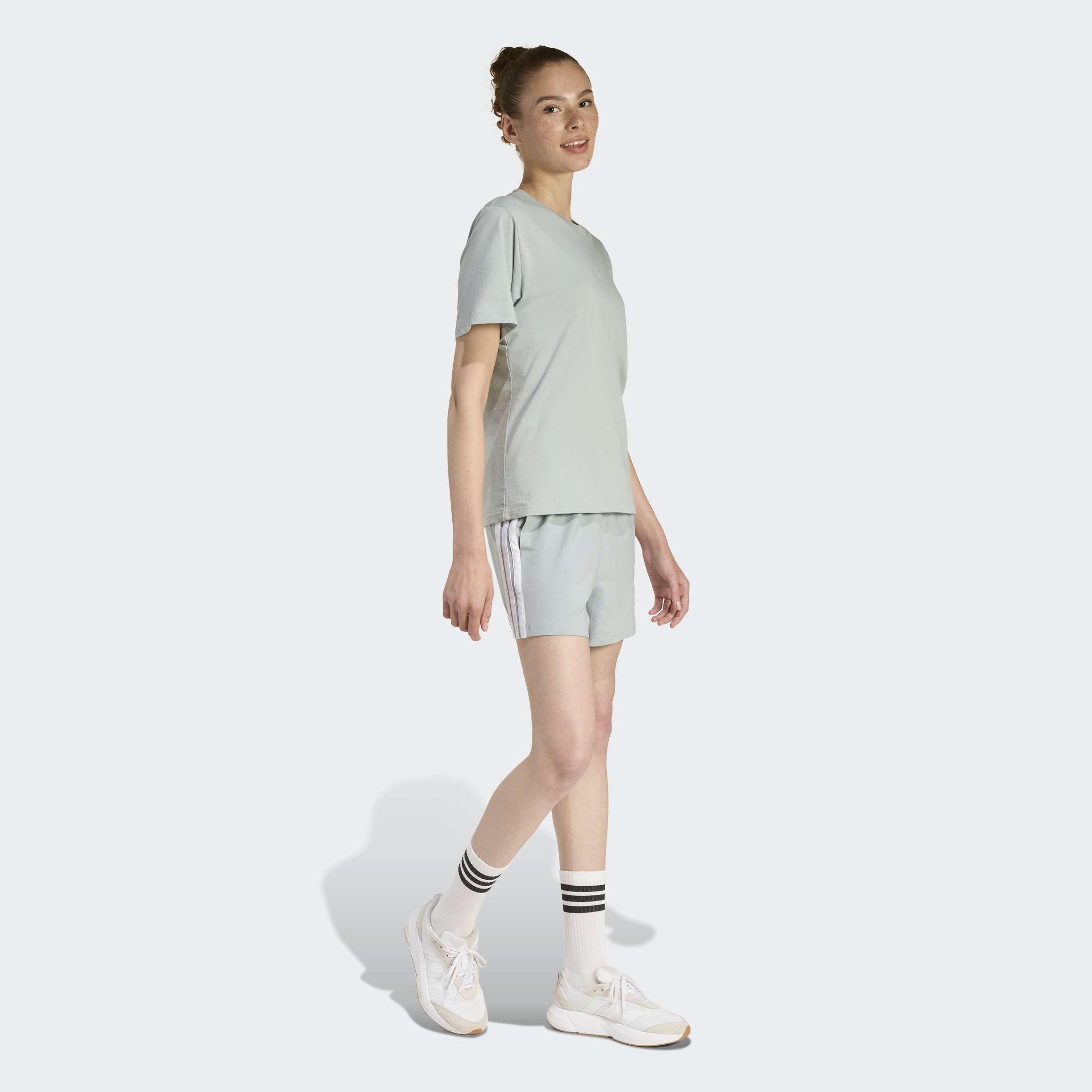 adidas Women's Essentials Small Logo Cotton T-Shirt | OE-women-clothing-tshirts-image-2